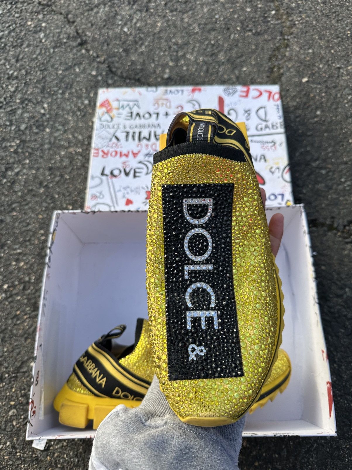 Dolce & Gabbana Dolce Gabbana Sorrento Yellow Rhinestone Size US 11 / EU 44 - 11 Thumbnail