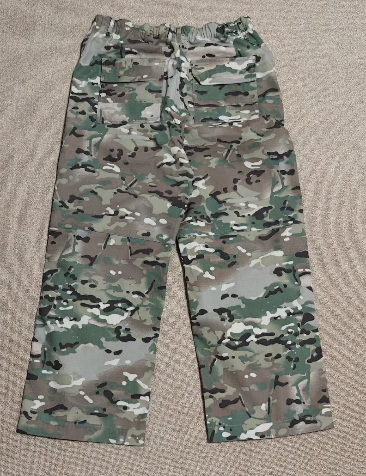 Insight InsGale Washed Distressed Camo Paratrooper Cargo Pants Size US 34 / EU 50 - 3 Thumbnail