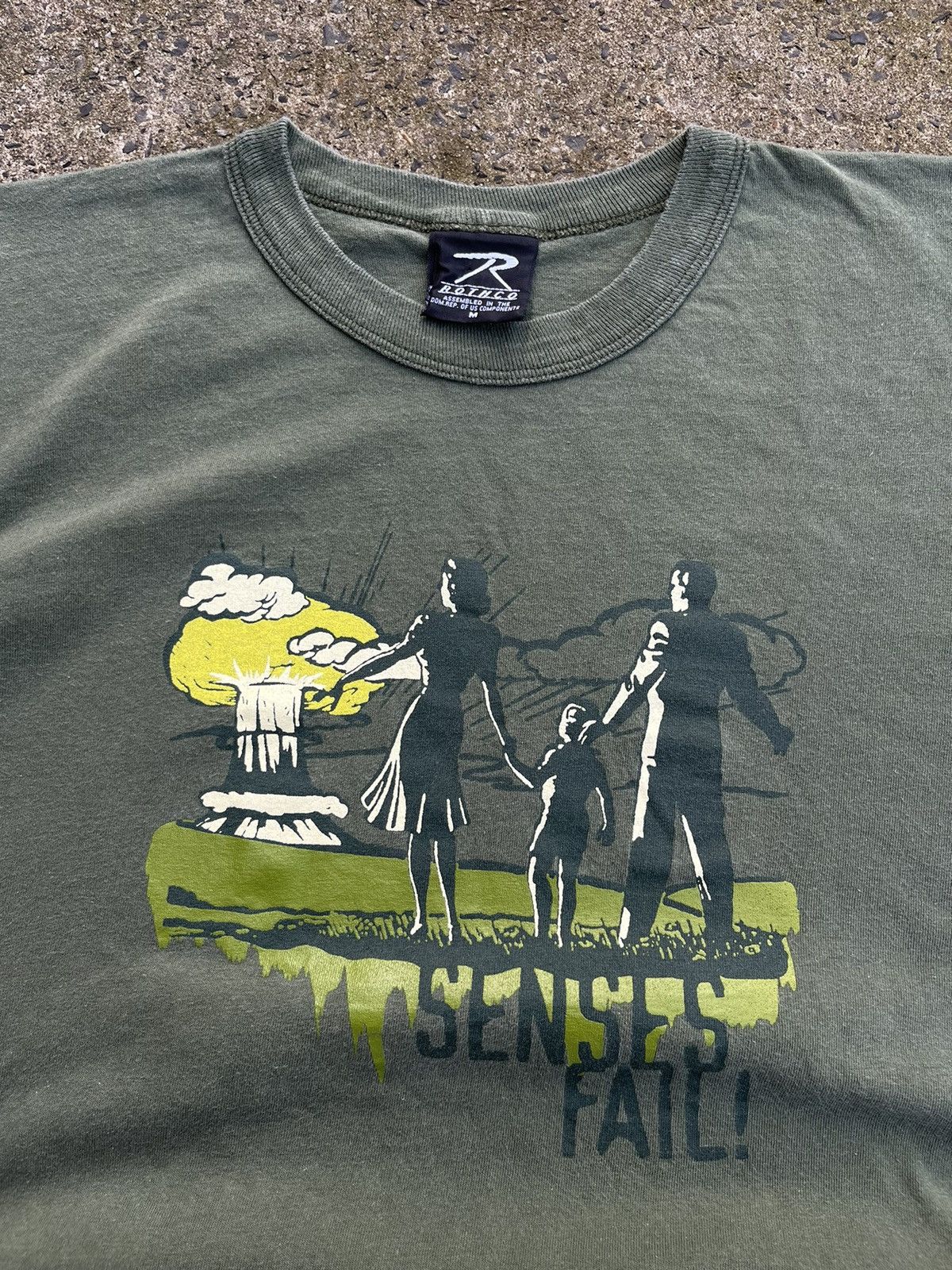 Band Tees × Vintage Rare Vintage 00’s Senses Fail! Promo T-Shirt Rothco Tag Size US M / EU 48-50 / 2 - 2 Thumbnail