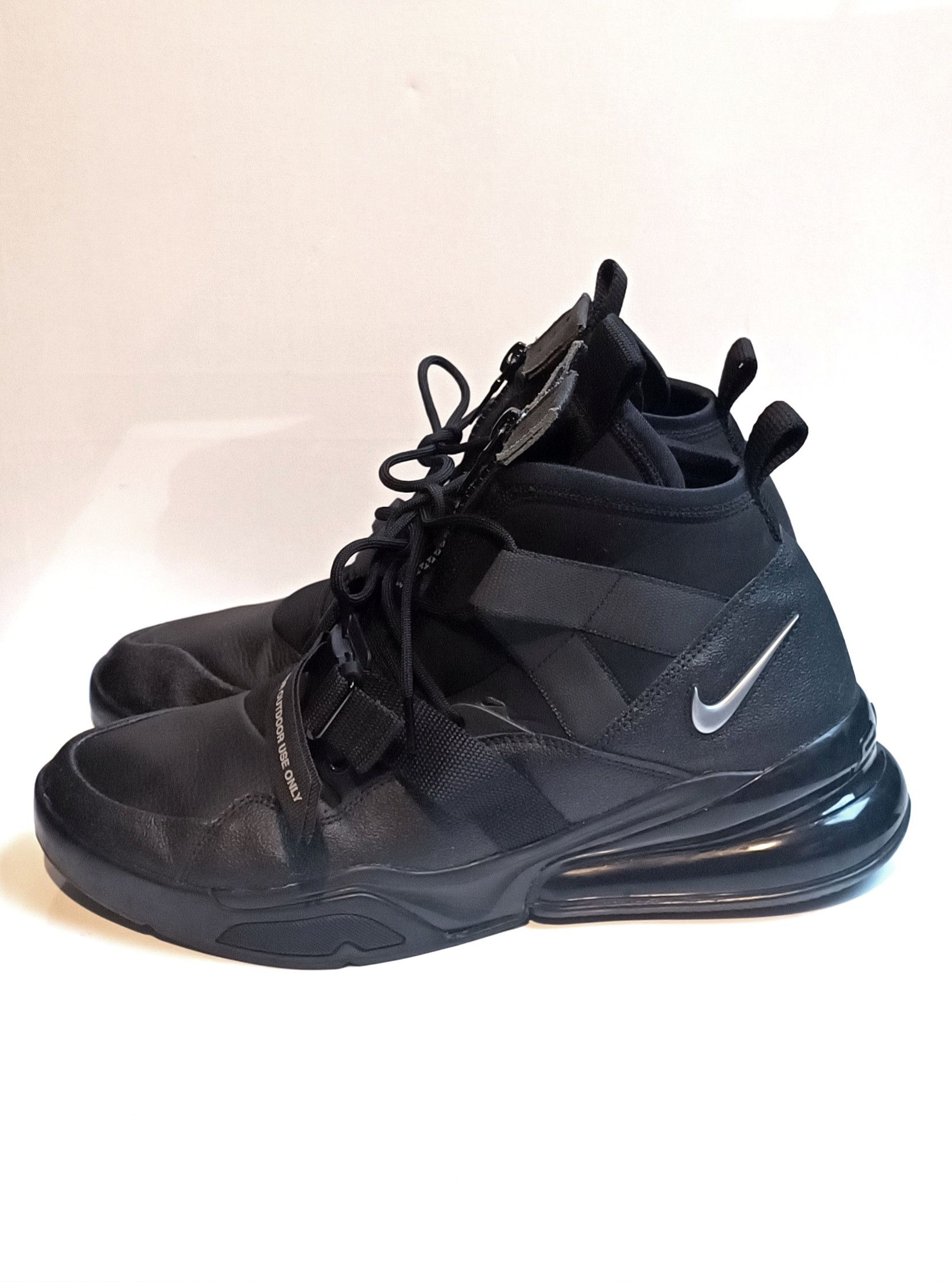 Nike Nike Air Force 270 Utility 'Black Metallic Silver' Size US 12 / EU 45 - 16 Thumbnail