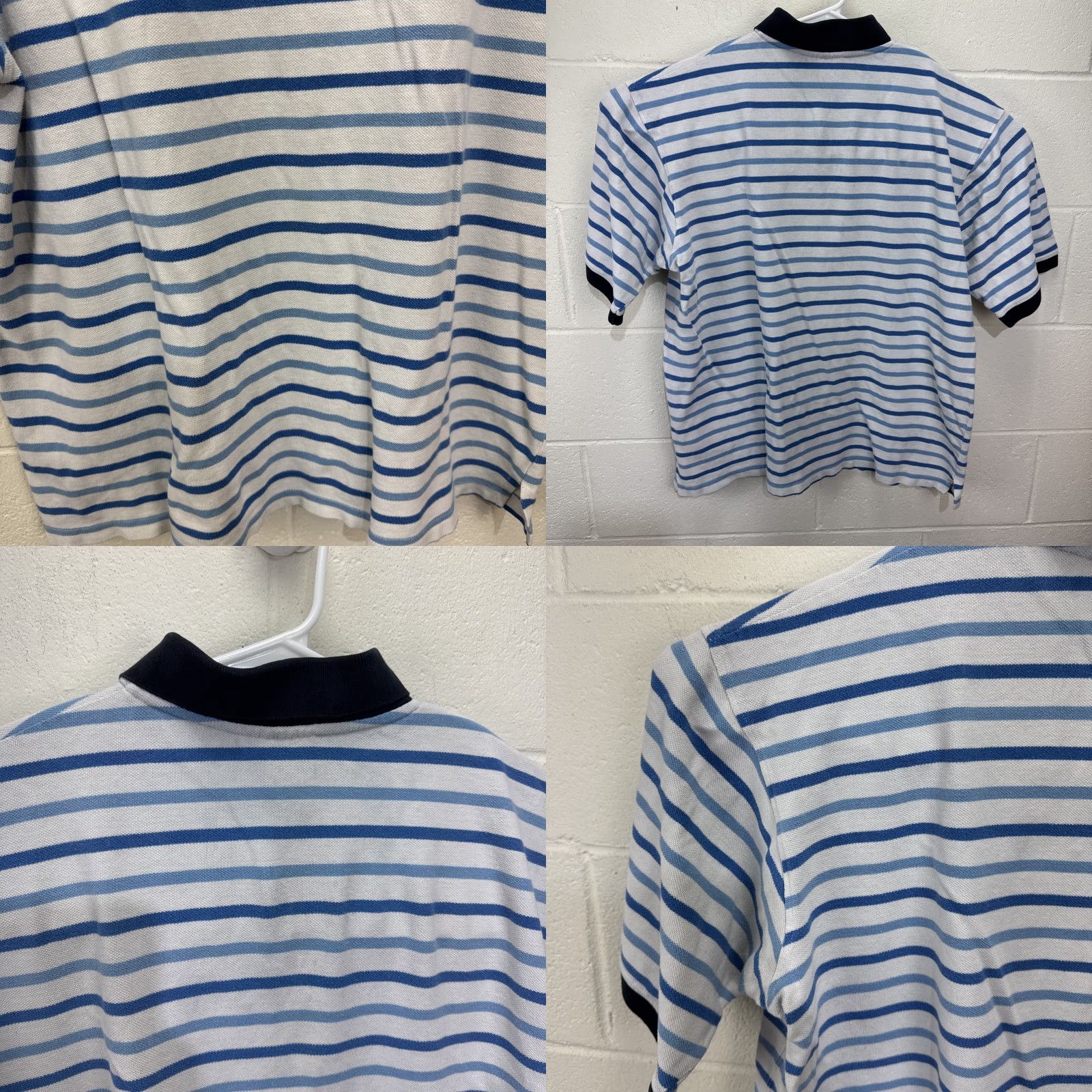 Southpole VINTAGE SouthPole Polo Shirt Men XL Blue White Striped 90s Hip Hop Casual Size US XL / EU 56 / 4 - 8 Thumbnail