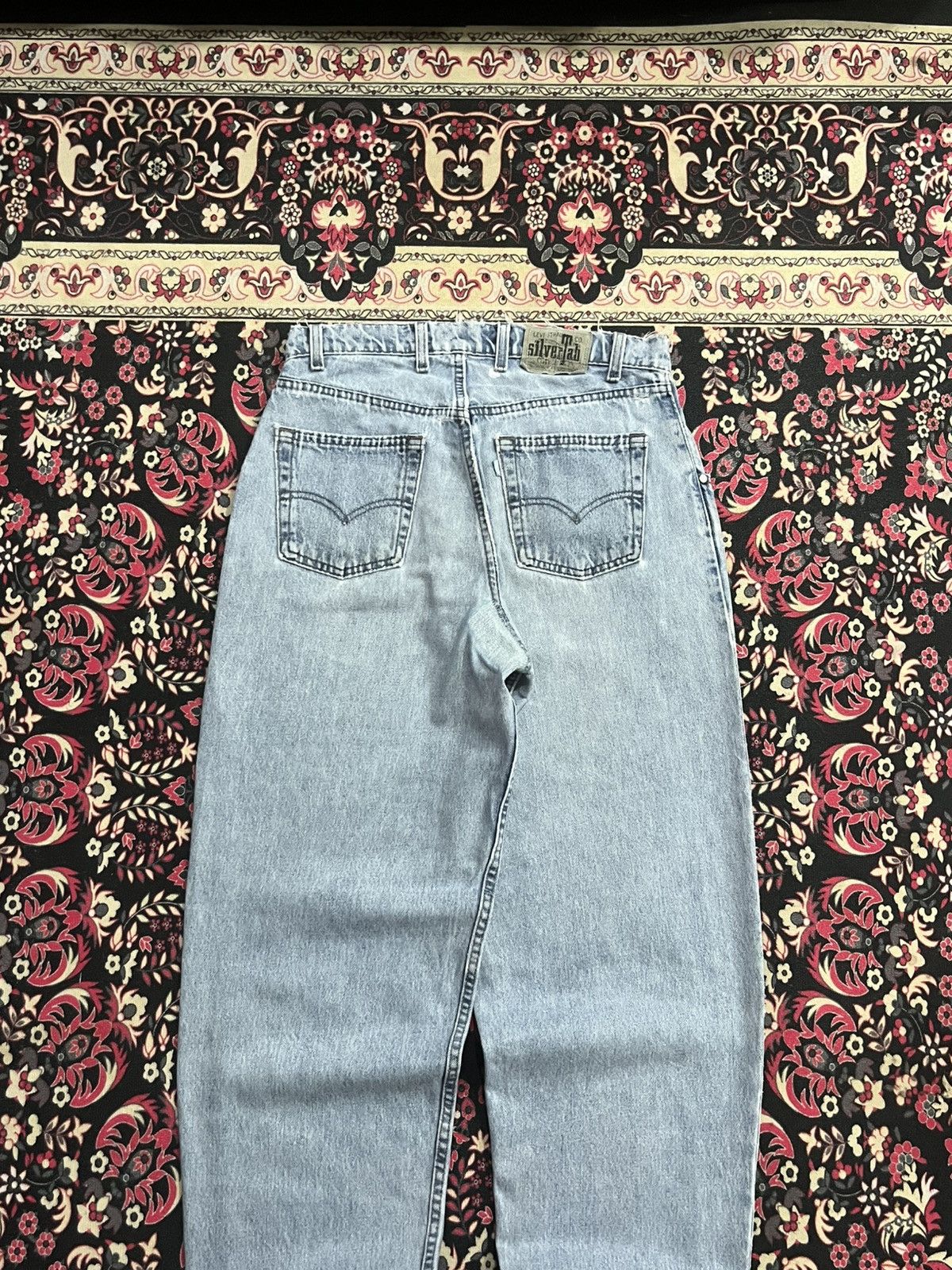Levi's ⚡️Baggy⚡️Vintage Levi’s Silvertab Light Blue Washed Jeans Size US 33 - 7 Thumbnail