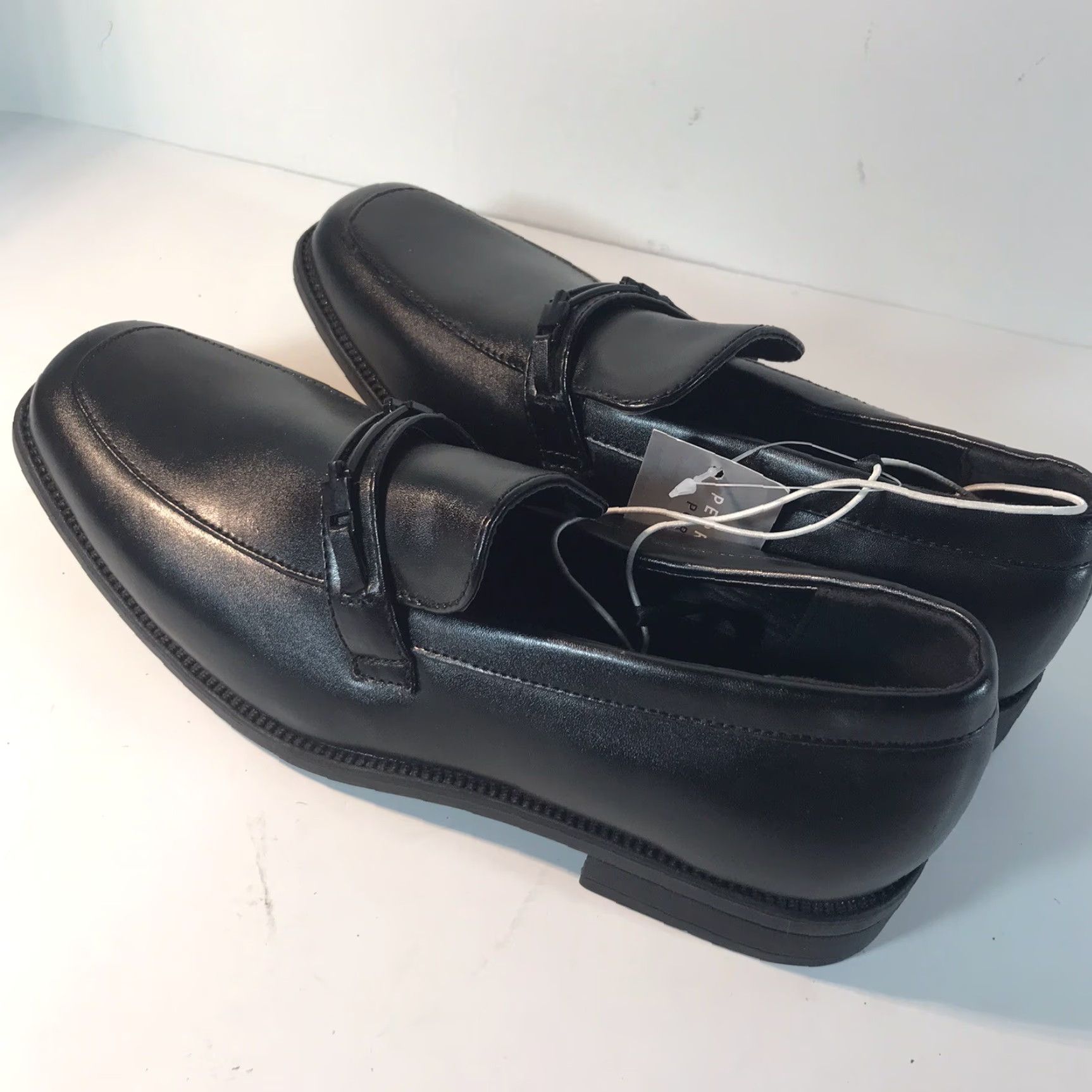 Perry Ellis Perry Ellis Jefrey Women's Loafers Size 4 Black Faux Leather Slip-On Flats Casual Business Size US 4 / IT 34 - 4 Thumbnail