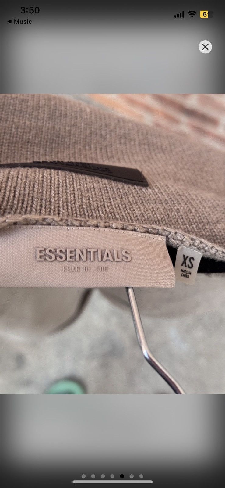 Fear of God Fear of god essentials 1977 raw neck knit sweater Size US XS / EU 42 / 0 - 8 Thumbnail