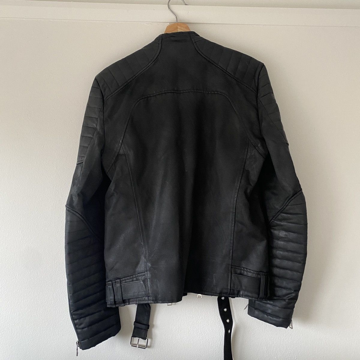 Balmain Balmain Paris SS12 Waxed Denim Biker Jacket Size US M / EU 48-50 / 2 - 7 Thumbnail