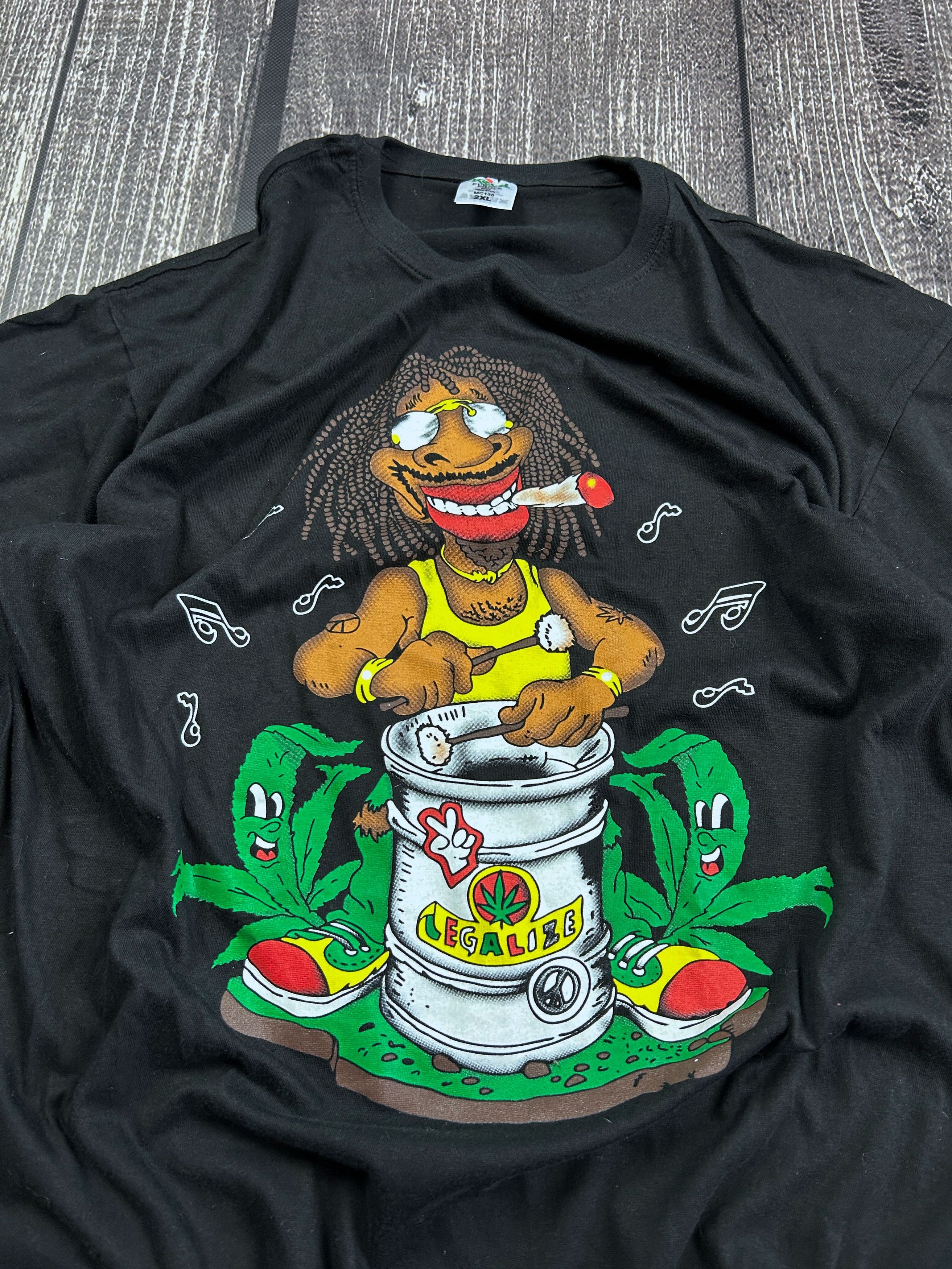 Japanese Brand VTG Adult Hysteric Glamour Style Smoke Weed Jamaica Tee Size US L / EU 52-54 / 3 - 3 Thumbnail