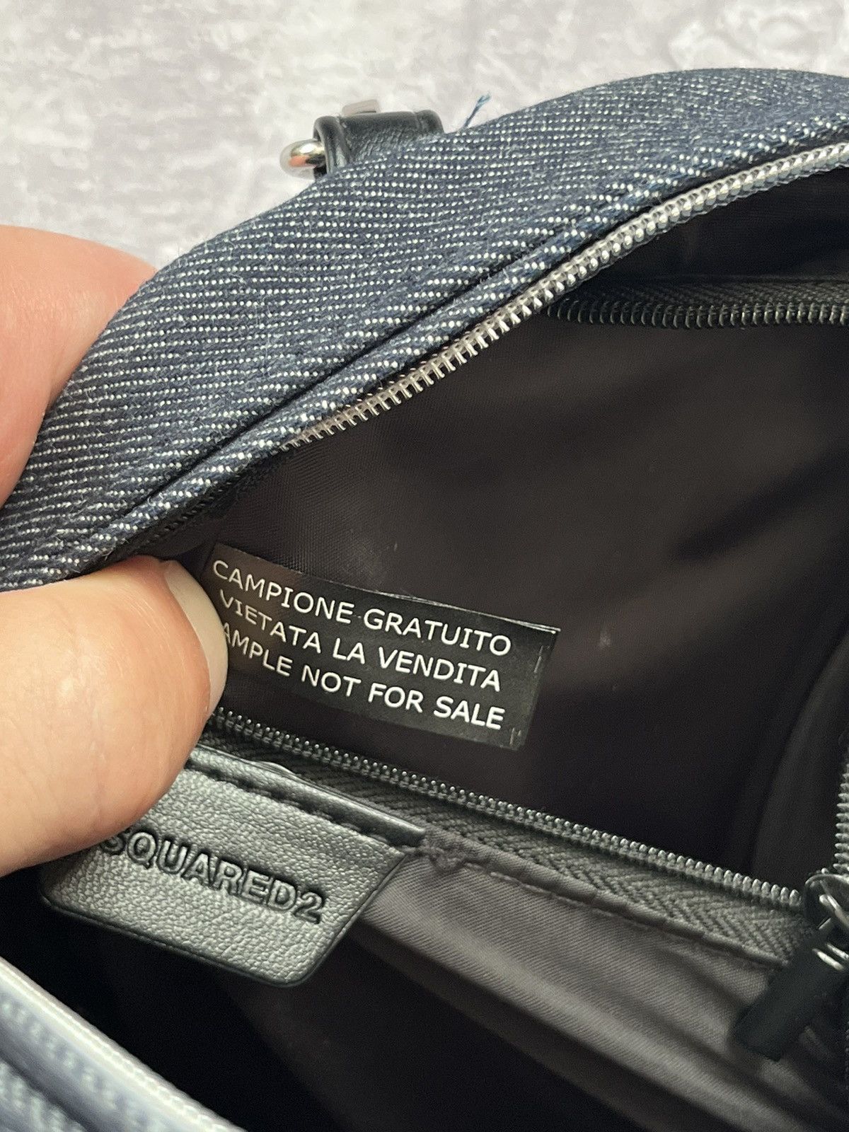 Dsquared2 Dsquared2 DSQ2 Perfume Denim Small Bag Logo Size ONE SIZE - 6 Thumbnail