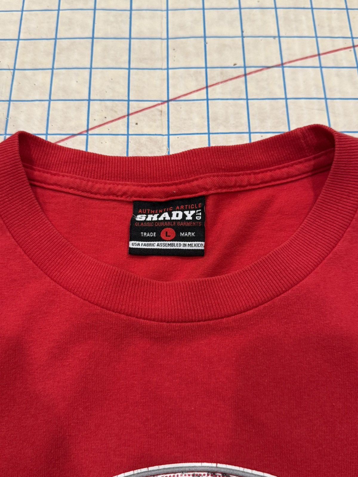 Shady Ltd Vintage Y2K Shady Ltd Red Graphic Tee Mens Size Large Size US L / EU 52-54 / 3 - 6 Thumbnail