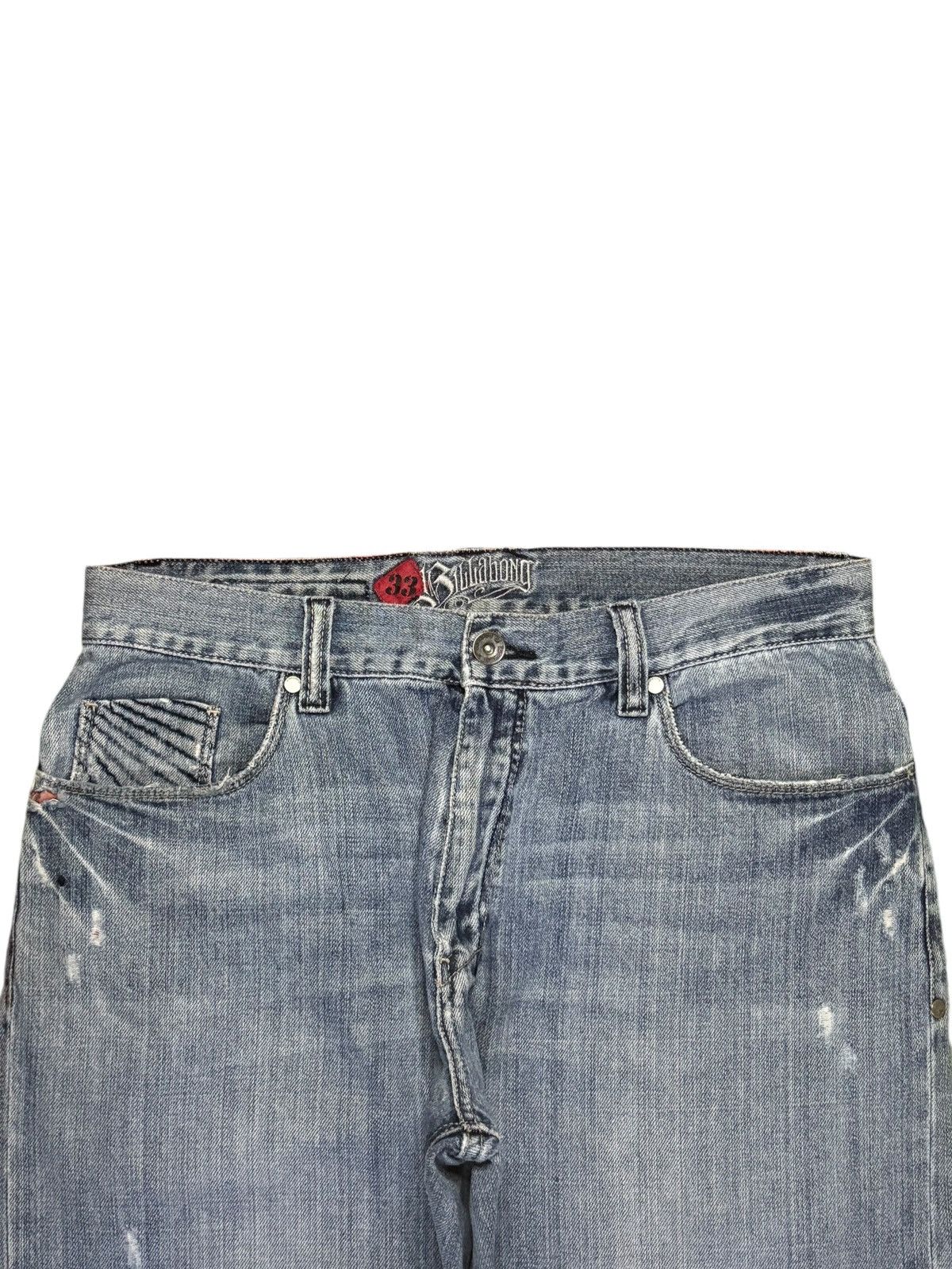 Japanese Brand Vintage Japanese Brand Blue Wash Distressed Baggy Jeans Size US 33 - 4 Thumbnail