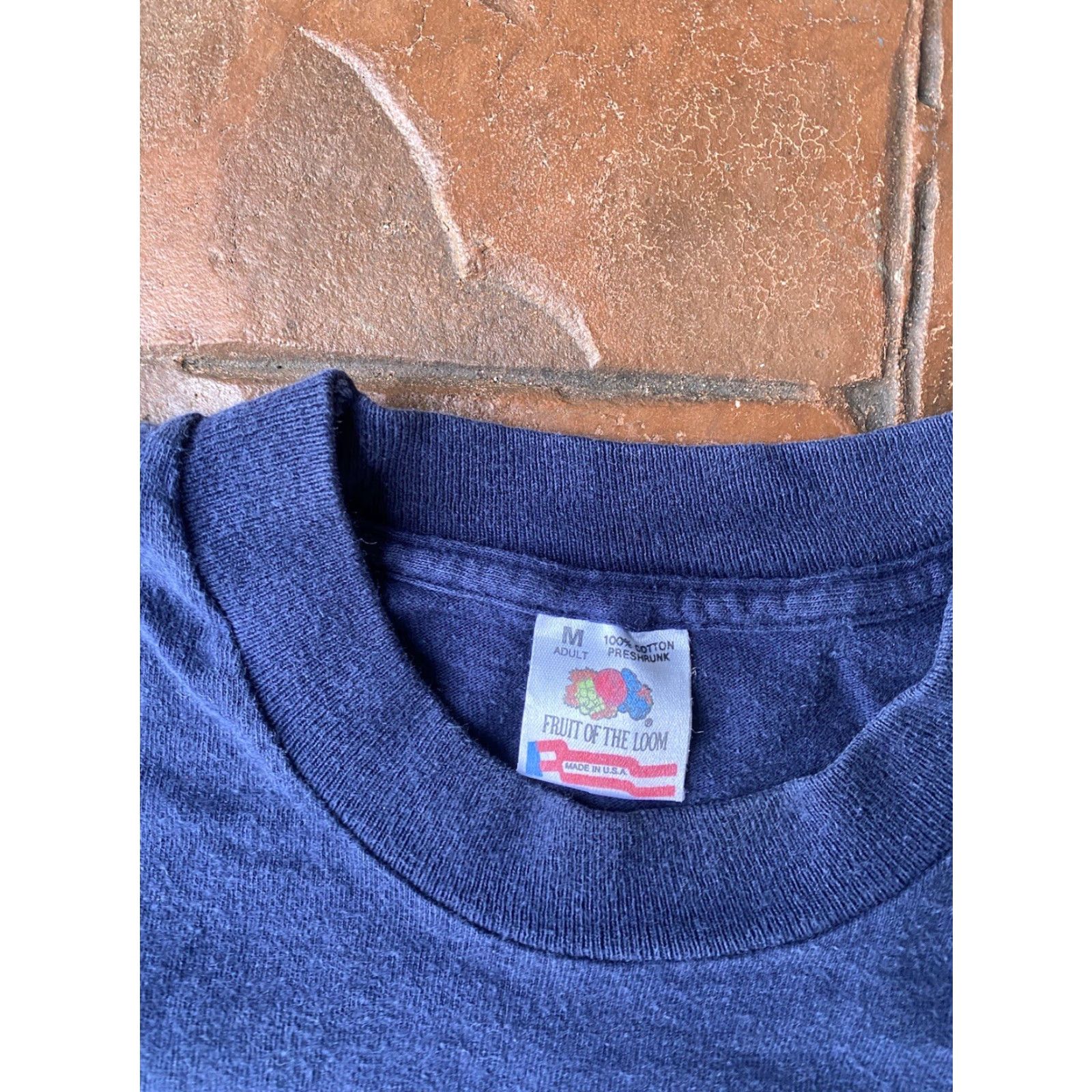 Fruit Of The Loom VINTAGE Lone Star State Texas Corpus Christi Souvenir Tourist T-Shirt Medium Blue Cotton Logo Crew Neck Short Sleeve Men M USA 90s 80s Graphic Print Size US M / EU 48-50 / 2 - 2 Thumbnail