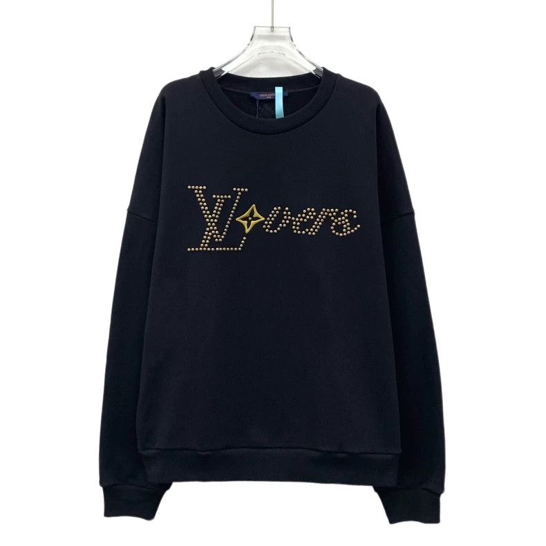 Louis Vuitton Louis Vuitton Black logo beaded cotton crew neck long slee Size US L / EU 52-54 / 3 - 1 Thumbnail