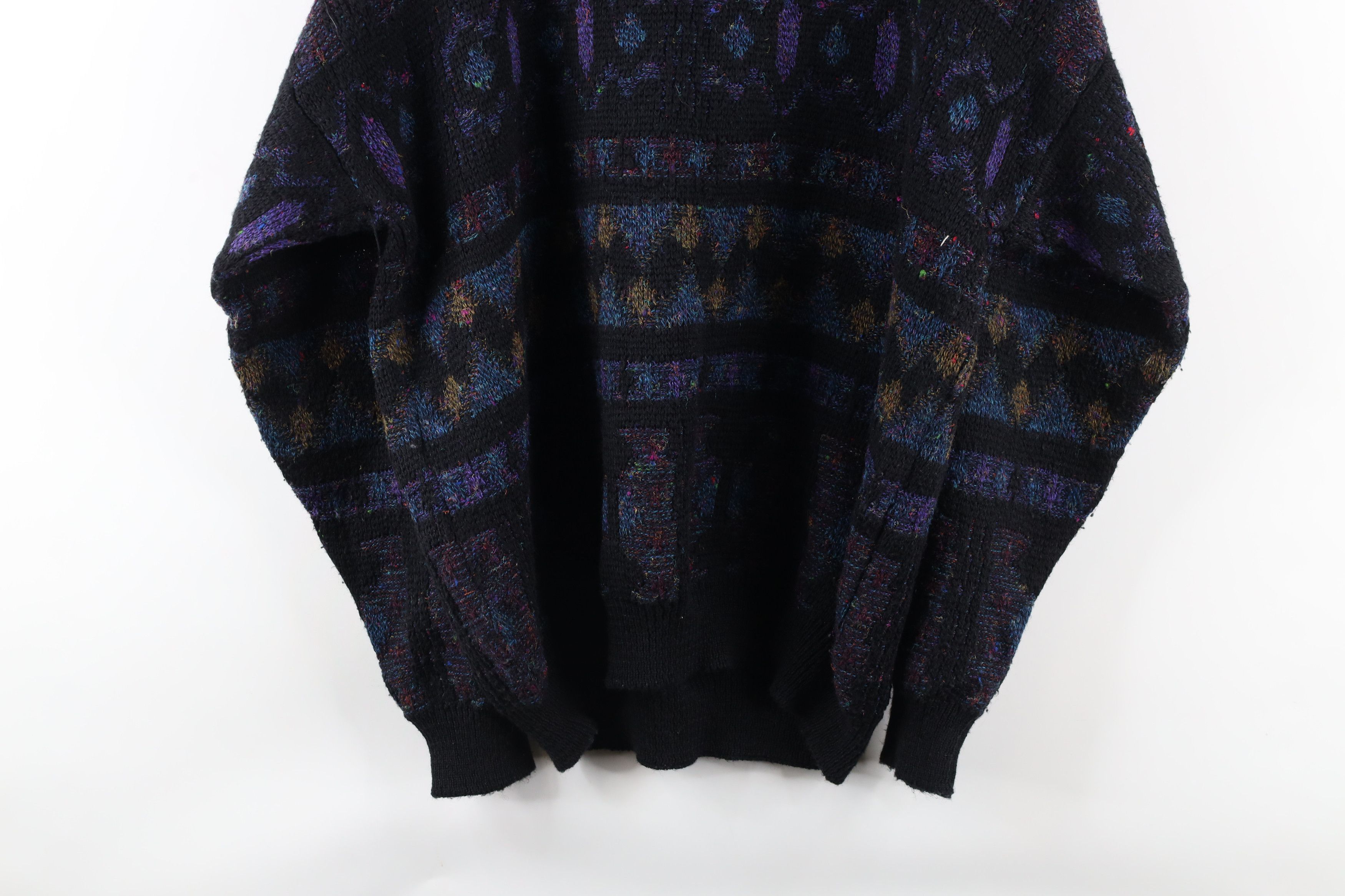 Vintage Vintage 90s Coogi Style Wool Blend Rainbow Knit Sweater Size US XL / EU 56 / 4 - 8 Thumbnail
