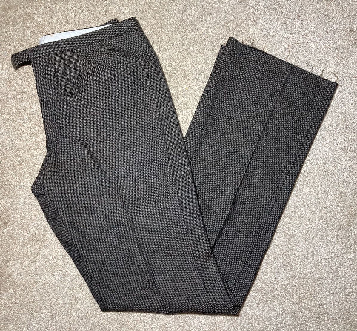 image of Aw99 Carol Christian Poell Wool Pants Ccp 1999 2000 Suit Raw in Brown, Men's (Size 30)