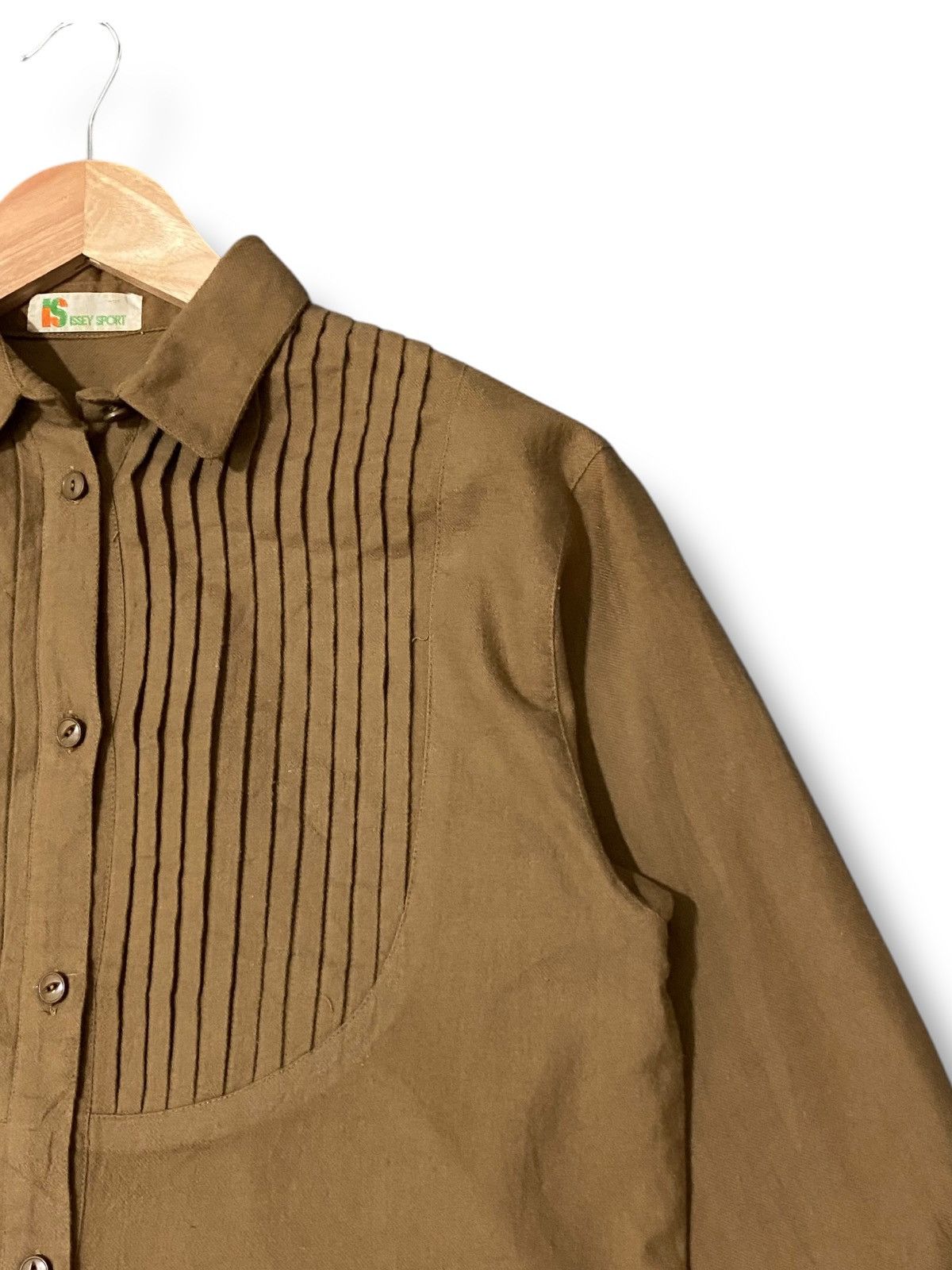 Designer Issey Miyake Pleated Longsleeve Shirt Size US L / EU 52-54 / 3 - 4 Thumbnail