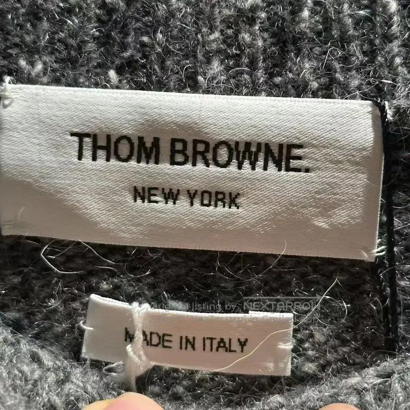 Thom Browne Thom Browne Grey Alpaca Wool Pullover Sweater . Size XXS / US 00 / IT 34 - 3 Thumbnail