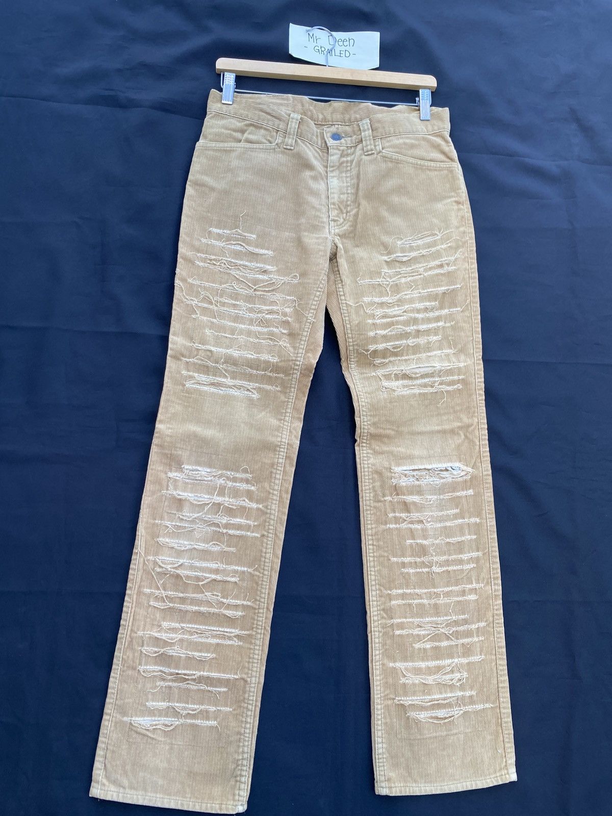 Hysteric Glamour Rare Vintage Hysteric Glamour distressed corduroy pant Size US 31 - 2 Thumbnail