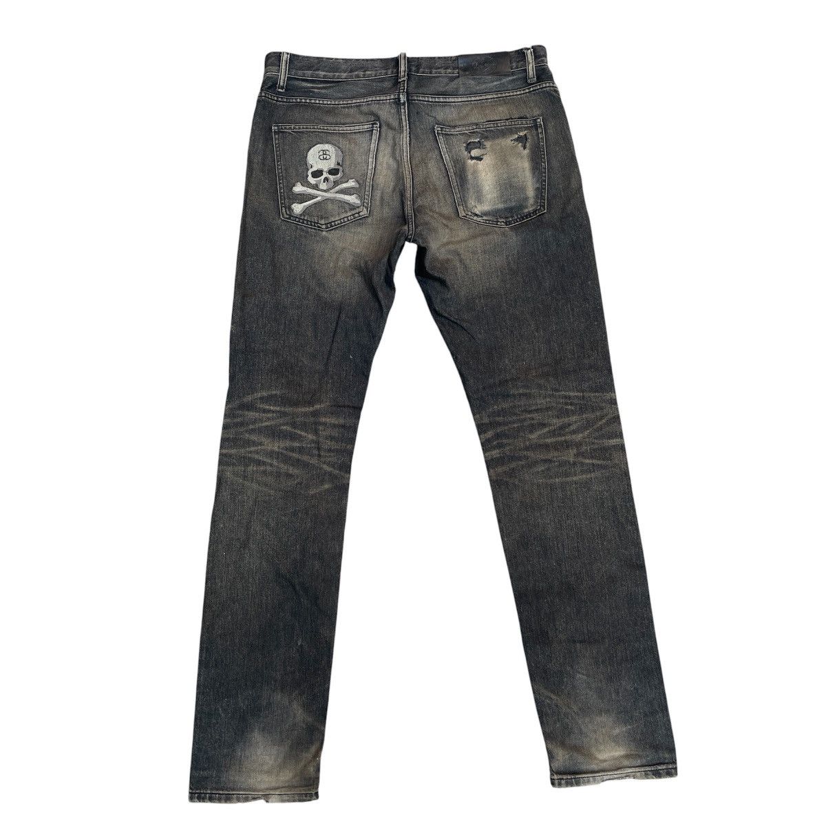Mastermind Japan × Stussy Stussy x mastermind Japan Denim Pants Black Skull Embroidery Size US 34 / EU 50 - 1 Thumbnail