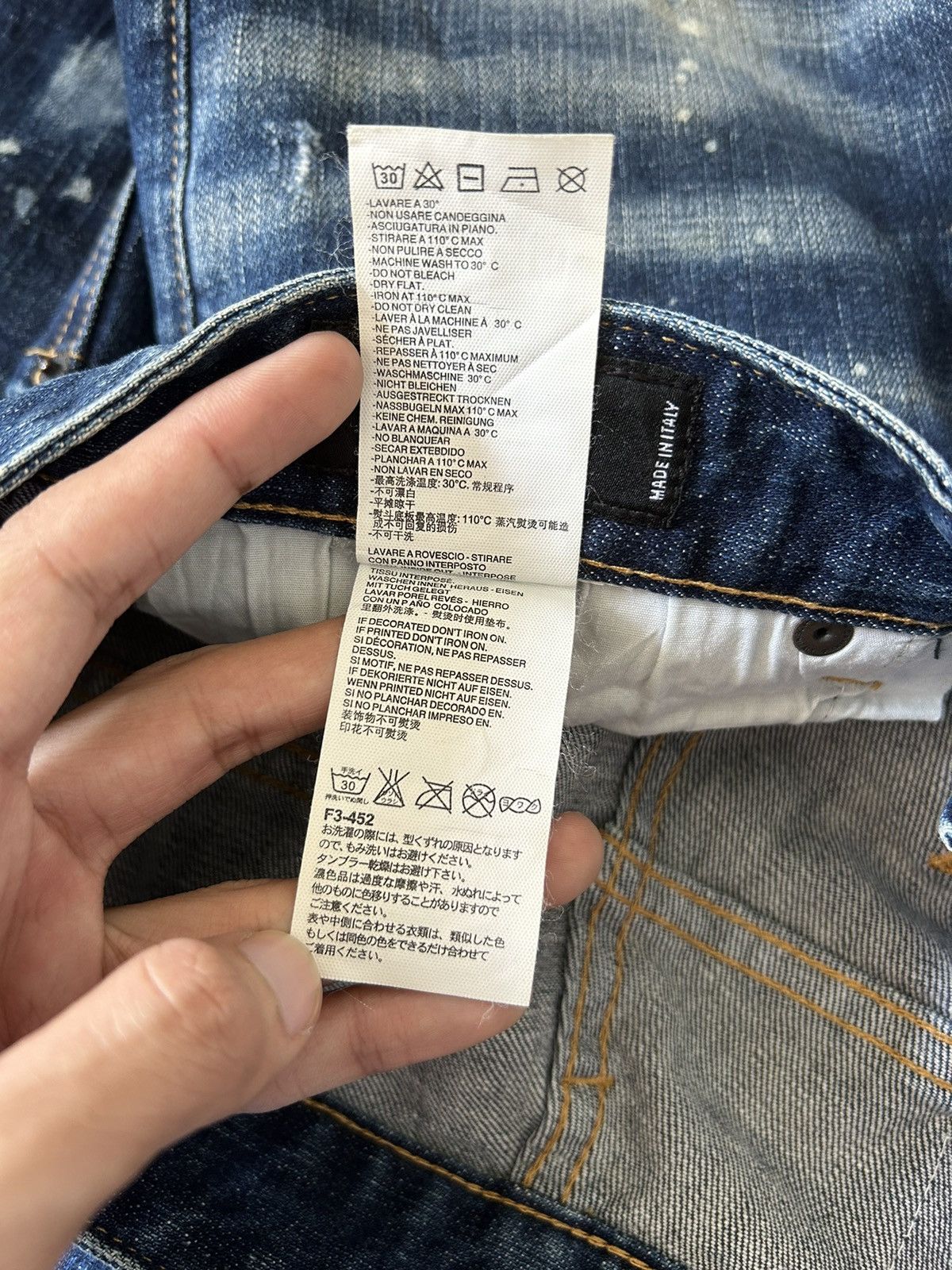 Dsquared2 DSQUARED2 disteressed denim stretch jeans made in italy Size US 32 / EU 48 - 12 Thumbnail