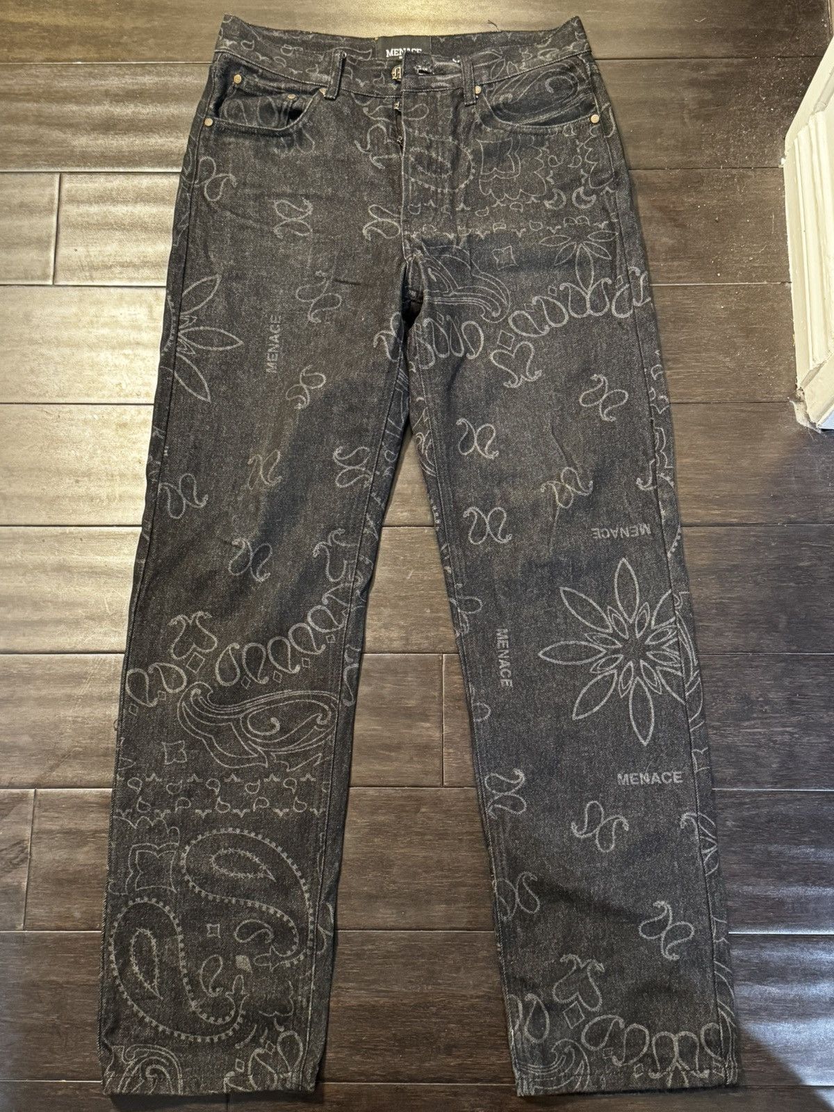 Menace Menace Paisley Denim Size US 30 / EU 46 - 1 Thumbnail