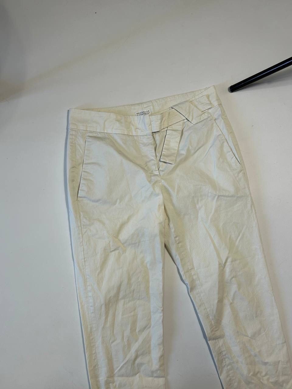Brunello Cucinelli Brunello Cucinelli luxury pants beige Size 27" / US 4 / IT 40 - 9 Thumbnail