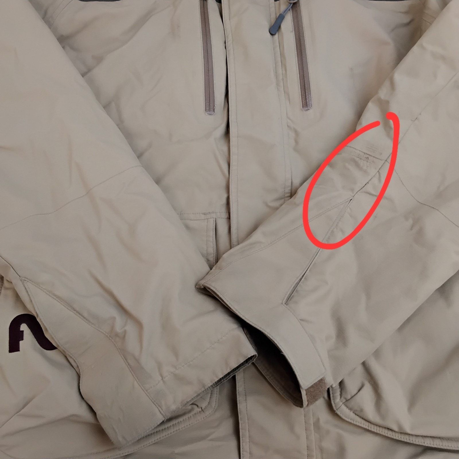 Flylow Flylow Insulated Ski Jacket Men's M Beige/Green Hooded Size US M / EU 48-50 / 2 - 8 Thumbnail