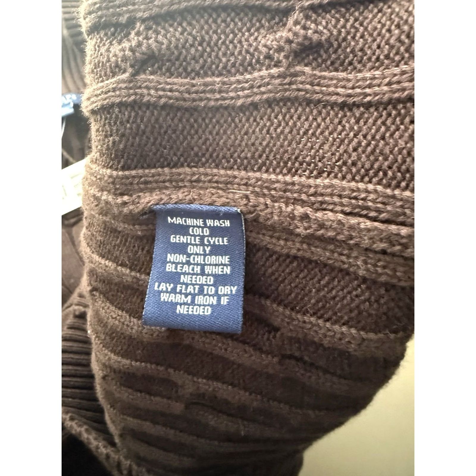 Chaps Chaps Sweater Womens XL Brown NWT Cowl Neck Chunky Cableknit Cotton Preppy Basic Size XL / US 12-14 / IT 48-50 - 5 Thumbnail