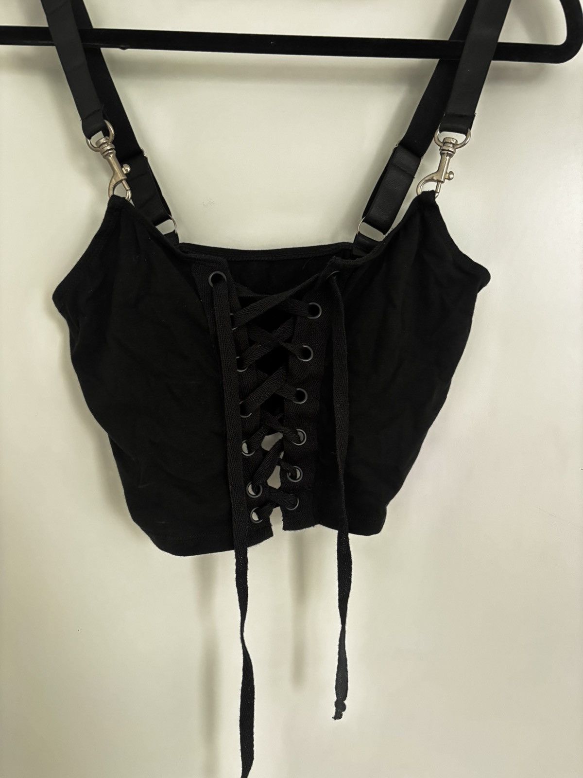 Dolls Kill Dolls kill - black lace up corset crop Size XS / US 0-2 / IT 36-38 - 1 Thumbnail