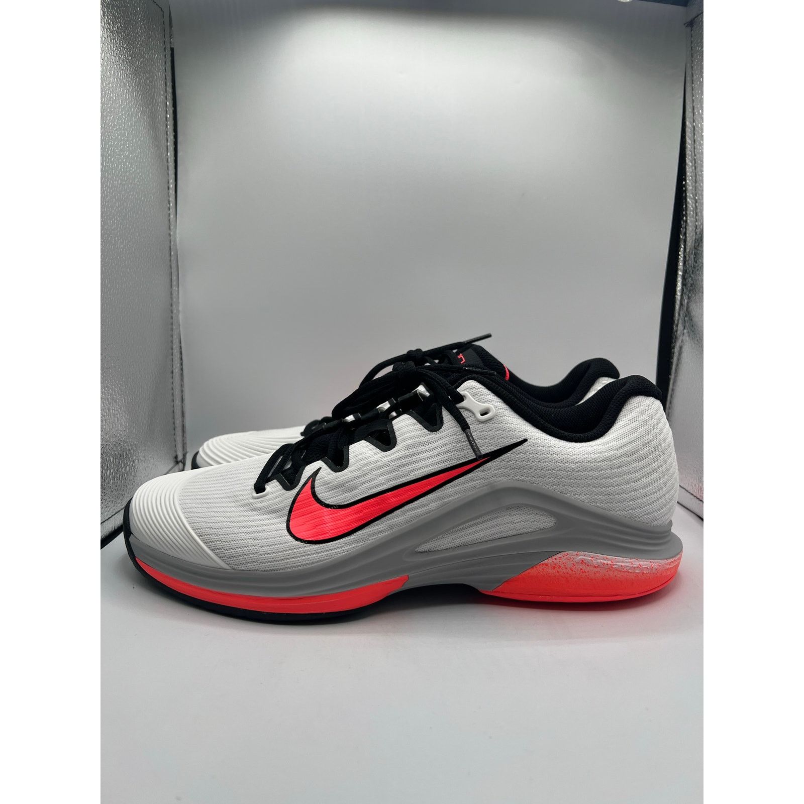 Nike Nike Vapor 12 “White/Wolf Grey/Hot Lava” size 10.5 men’s Size US 10.5 / EU 43-44 - 1 Thumbnail