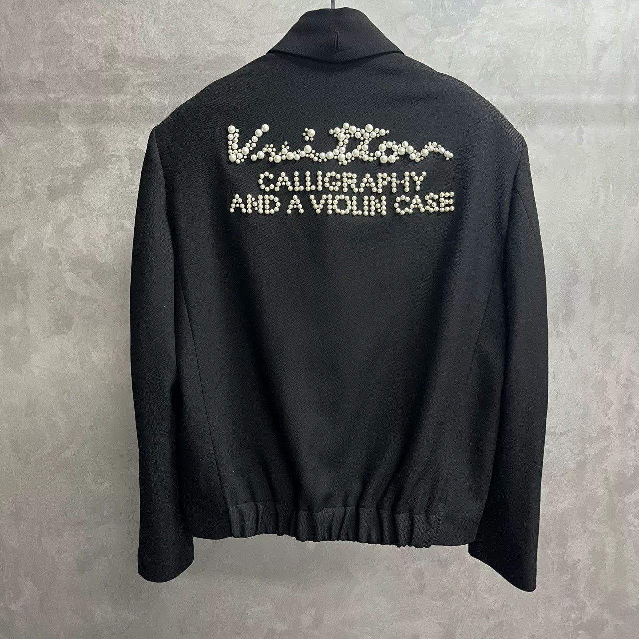 Louis Vuitton Louis Vuitton Wool Logo Beaded Jacket Size US XL / EU 56 / 4 - 1 Thumbnail
