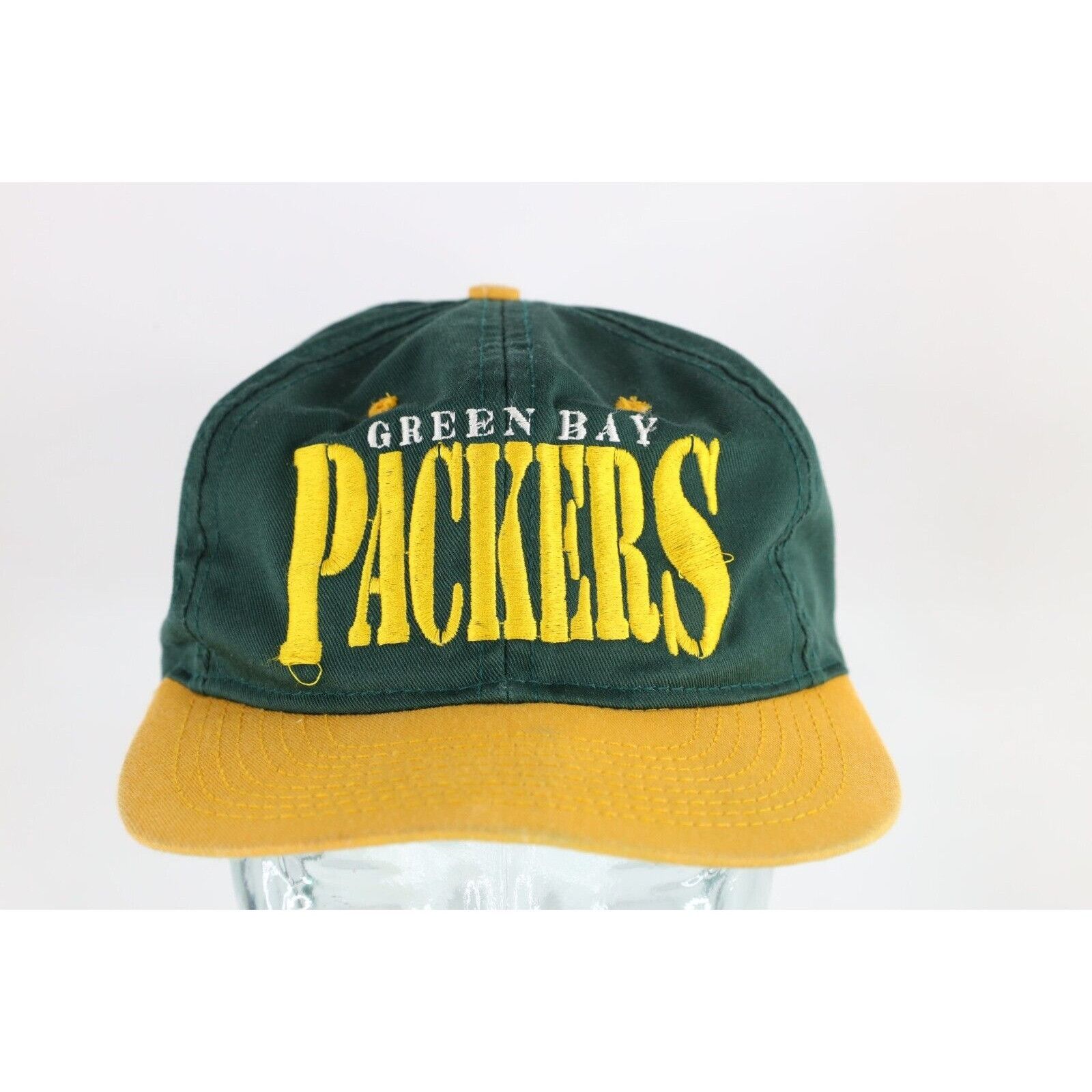 Vintage Vintage 90s Distressed Green Bay Packers Football Hat Size ONE SIZE - 1 Thumbnail