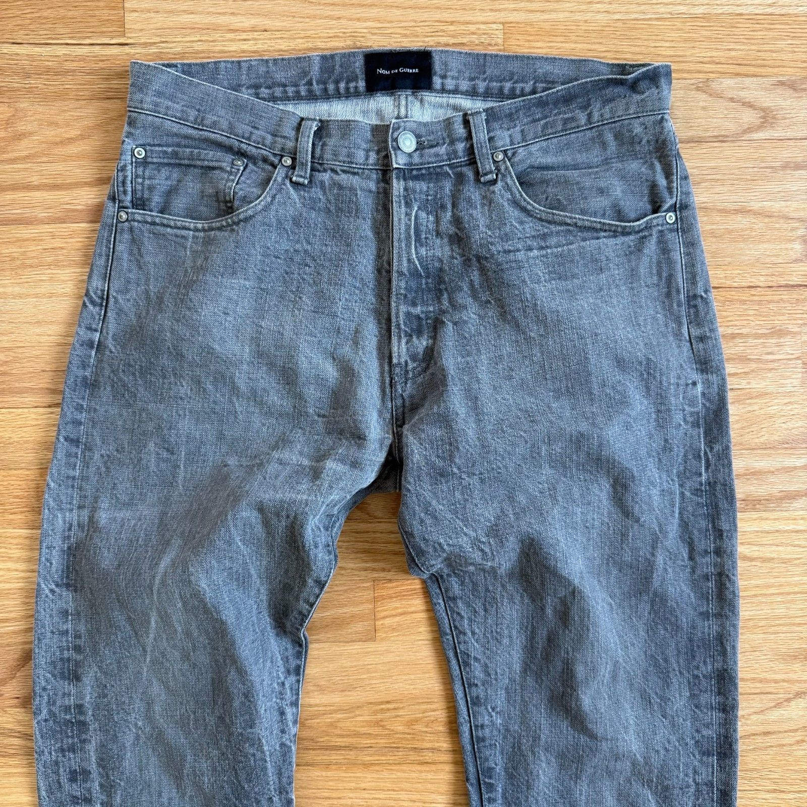 Nom De Guerre Nom De Guerre Japan CFJW09-5 Grey Denim 36/34 Size US 36 / EU 52 - 10 Thumbnail