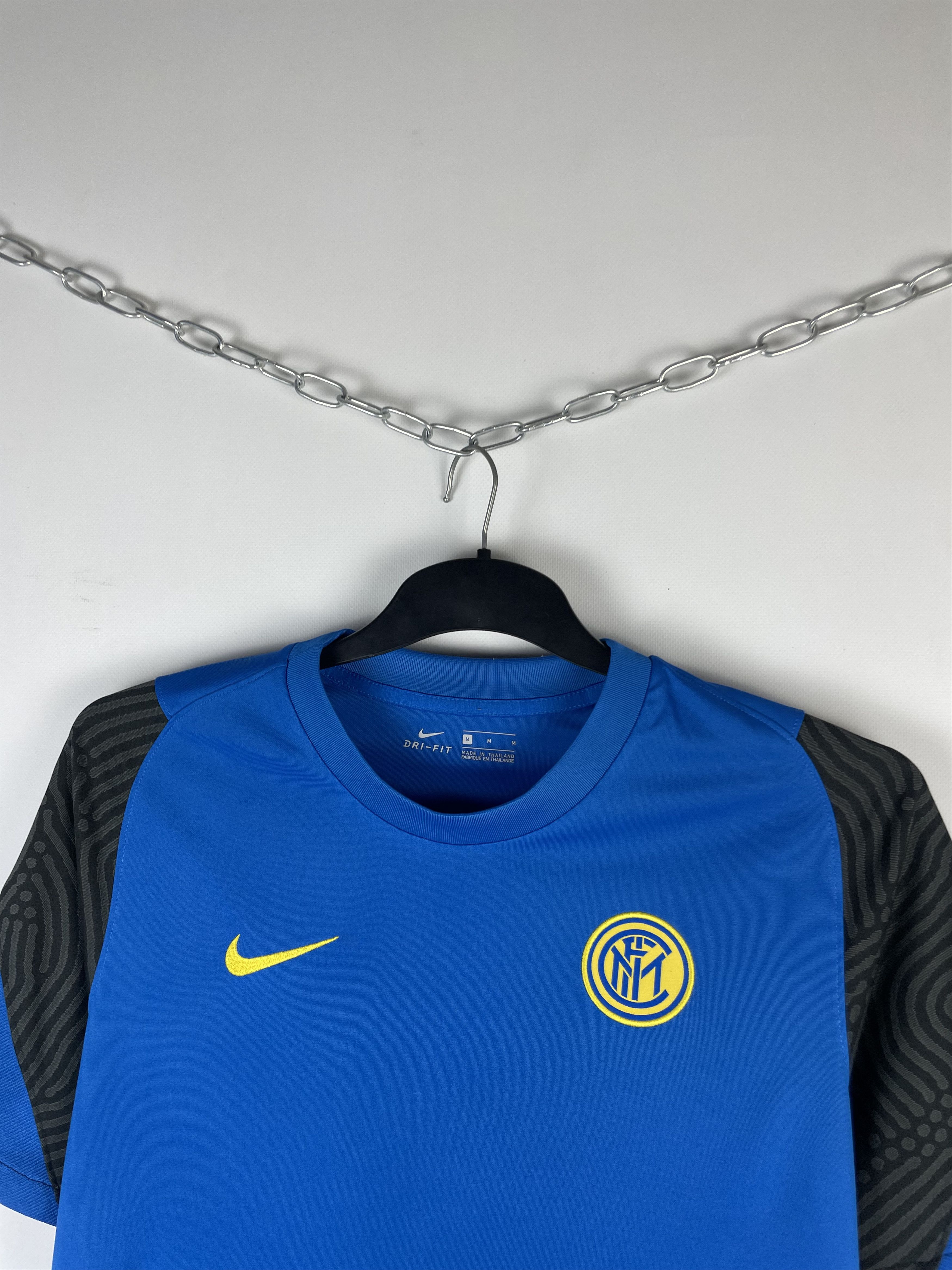 Nike × Vintage NIKE INTER MILAN SOCCER JERSEY BLOCKCORE TEE Size US M / EU 48-50 / 2 - 3 Thumbnail