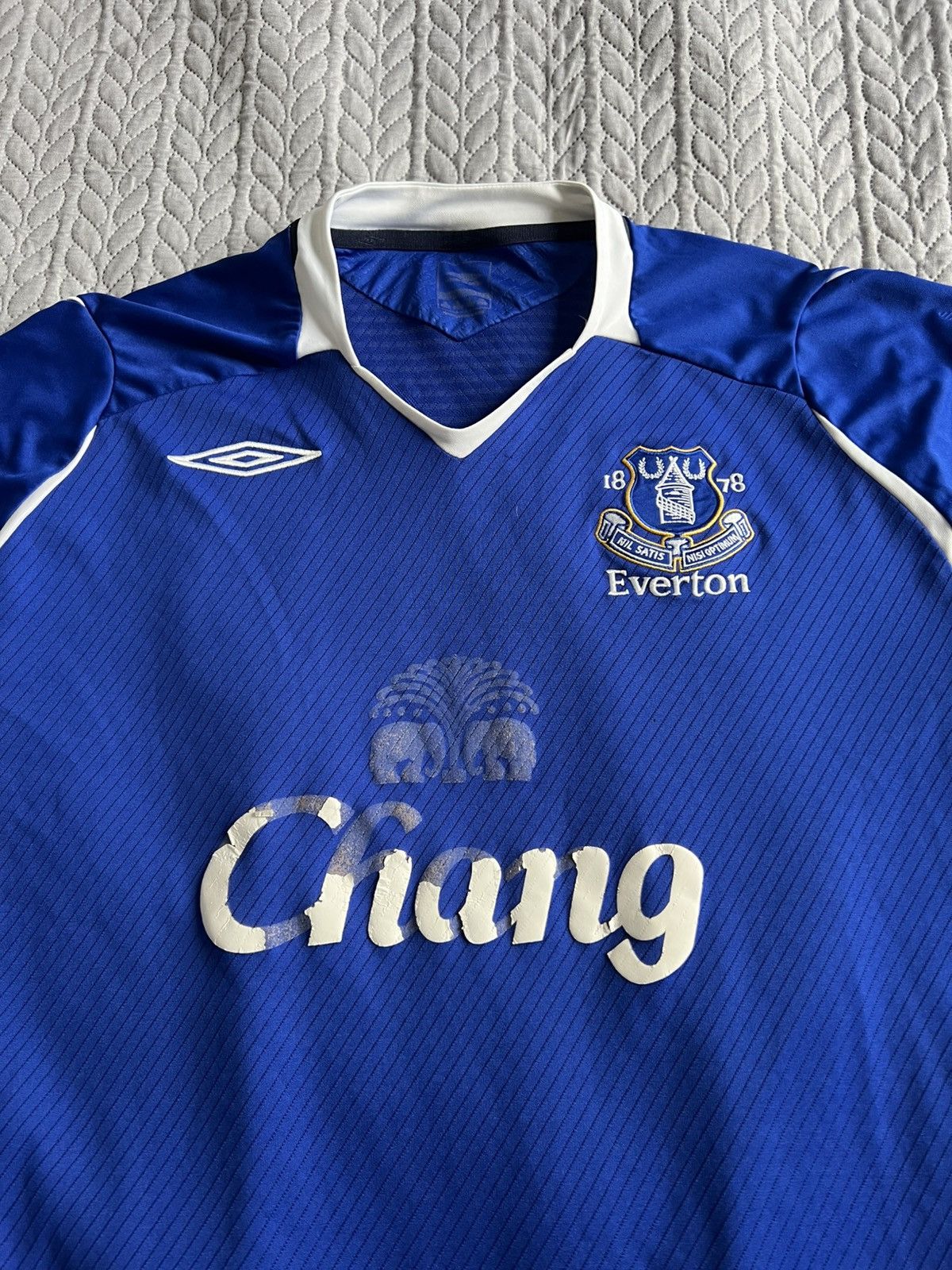Umbro Everton Home Shirt 2008-09 Premier League Football Chang Size US L / EU 52-54 / 3 - 2 Thumbnail