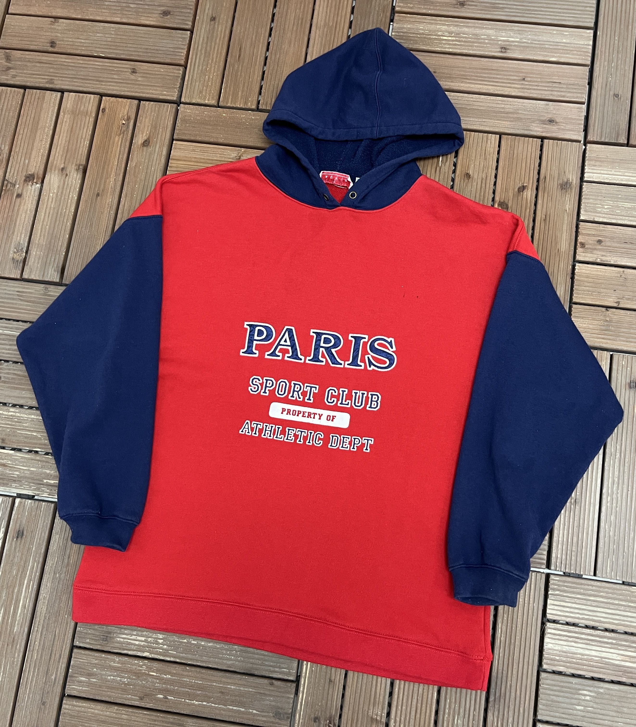 Vintage Paris Sport Club Athletic Dept Vintage Red Hoodie Size US M / EU 48-50 / 2 - 3 Thumbnail