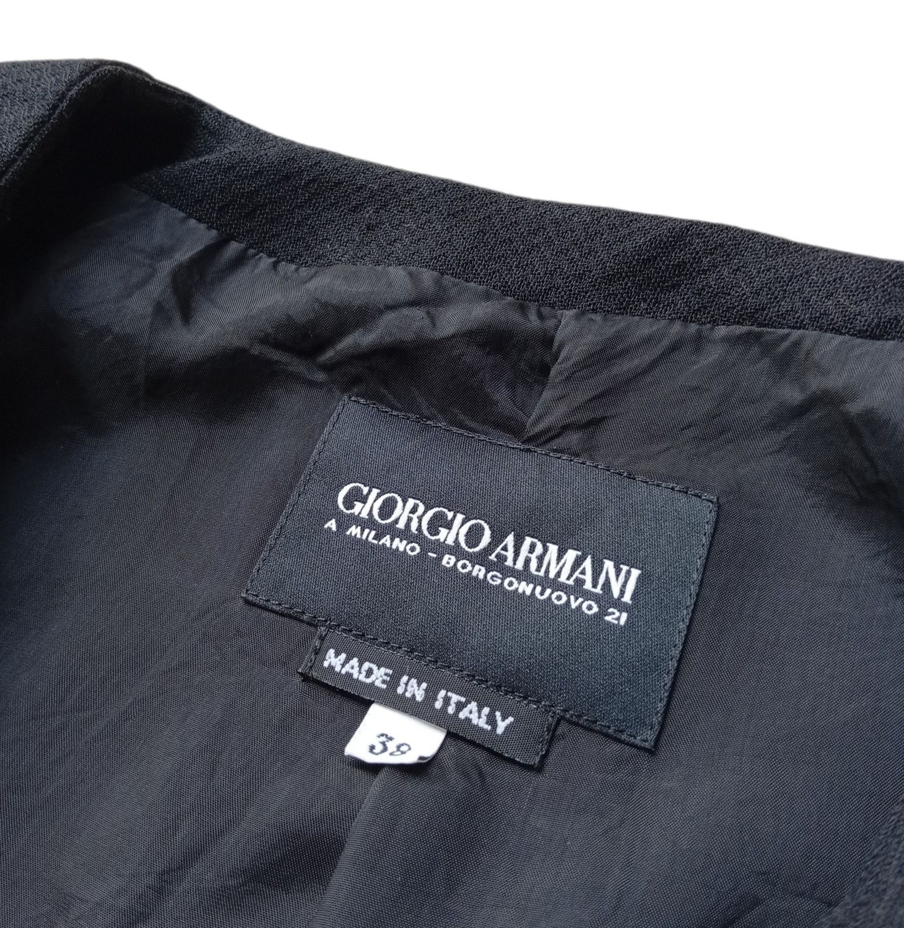 Giorgio Armani wool zip suit jacket Size XS / US 0-2 / IT 36-38 - 3 Thumbnail