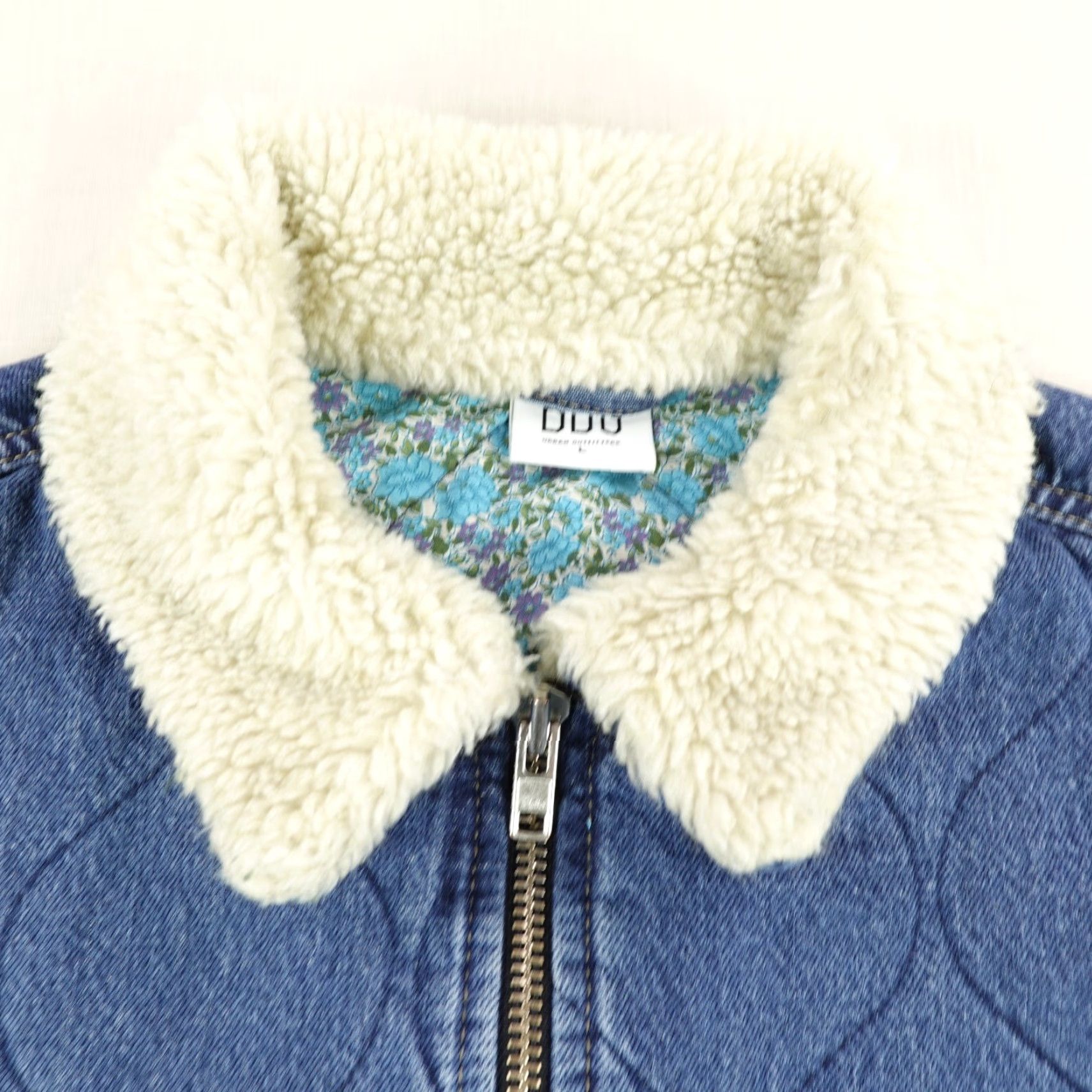 Urban Outfitters VINTAGE BDG Jacket Womens Large Blue Quilted Bomber Coat Urban Outfitters Jacket Size 36" / US 14 / IT 50 - 2 Thumbnail