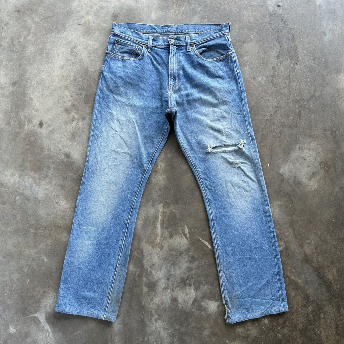 Japanese Brand Vintage Japanese Selvedge Distressed Faded Denim Jean Pant Size US 35 - 1 Thumbnail