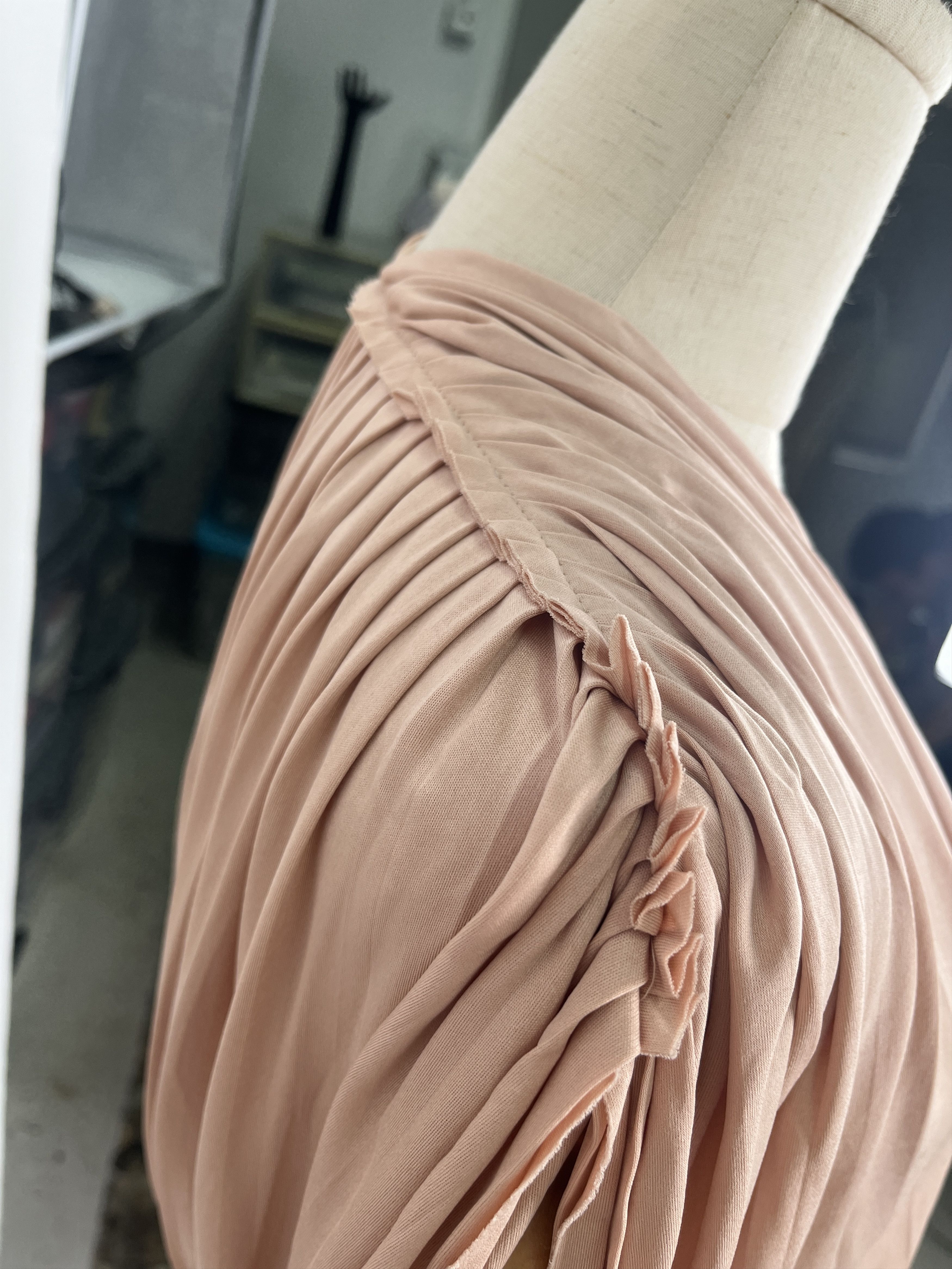Dior Christian Dior Salmon Open Front Draped Dress Size XS / US 0-2 / IT 36-38 - 5 Thumbnail