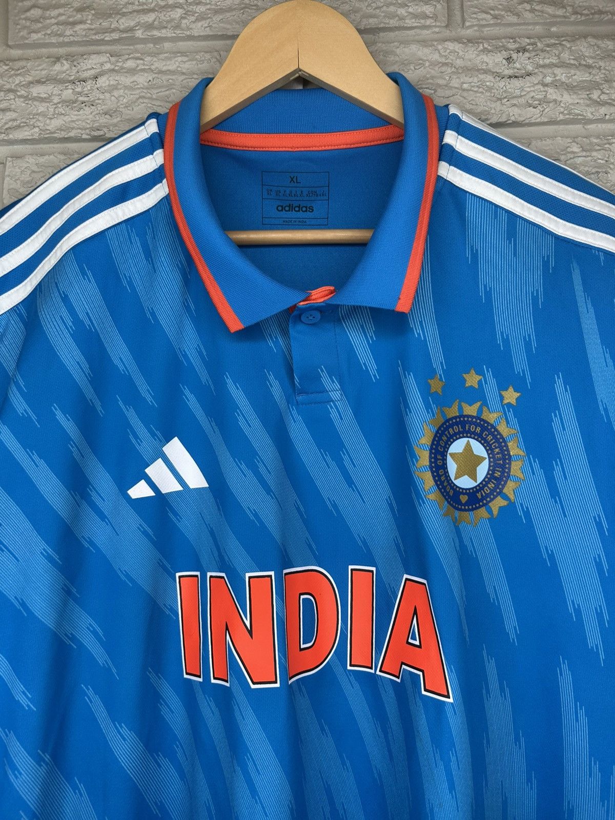 Adidas Adidas India Cricket Jersey Size US XL / EU 56 / 4 - 3 Thumbnail