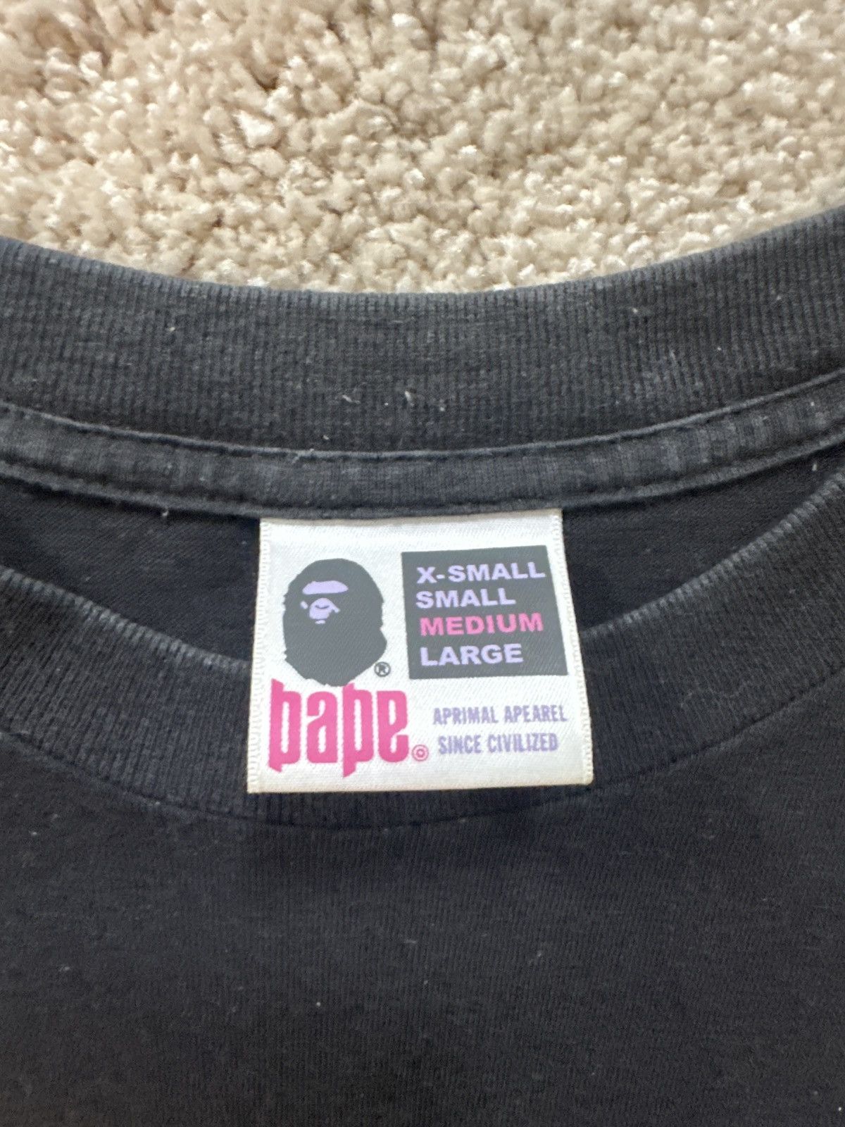 Bape × Kaws Bape x Kaws Skull Black Tee Size US M / EU 48-50 / 2 - 2 Thumbnail