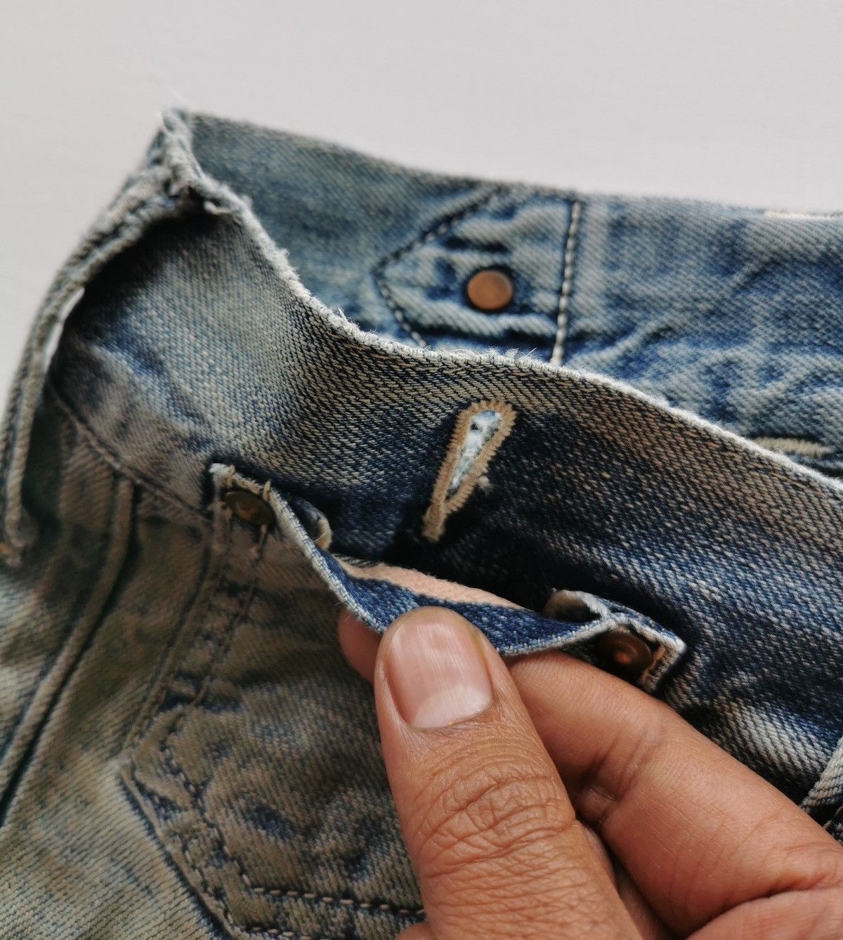 Johnbull Thrashed John Bull AP538 Selvedge Jeans Size US 30 / EU 46 - 12 Thumbnail