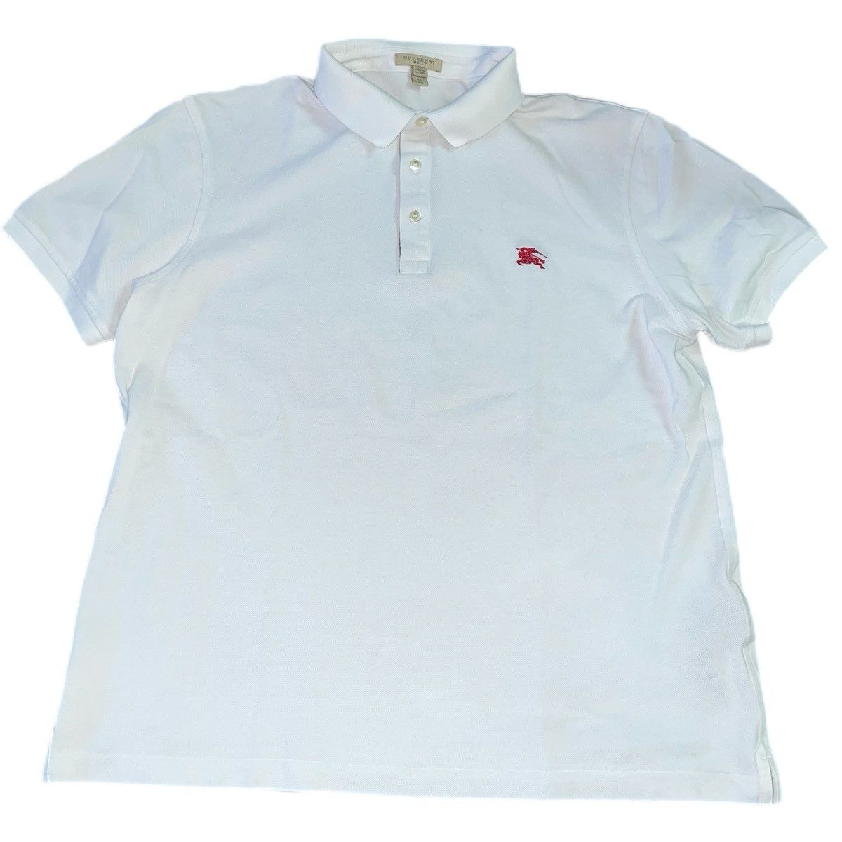 Image of Burberry Polo in White, Men's (Size XL)