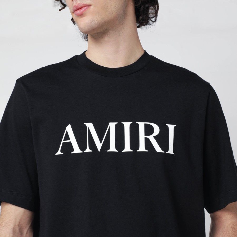 Amiri o1d2blof0226 Cotton Logo T-Shirt in Black Size US M / EU 48-50 / 2 - 4 Thumbnail