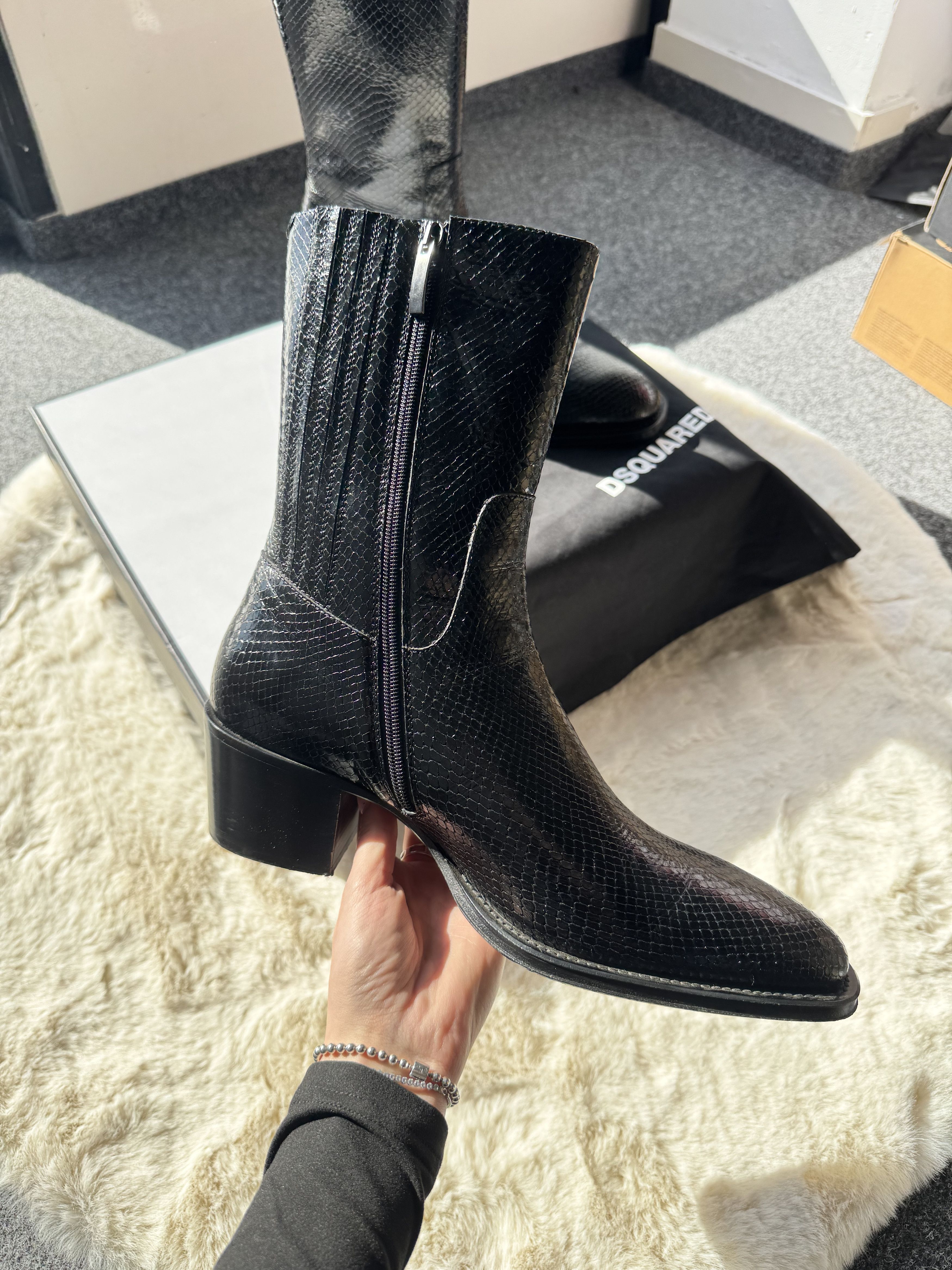 Dsquared2 Dsquared2 43 black ankle boots cowboy boots Size US 10 / IT 40 - 4 Thumbnail
