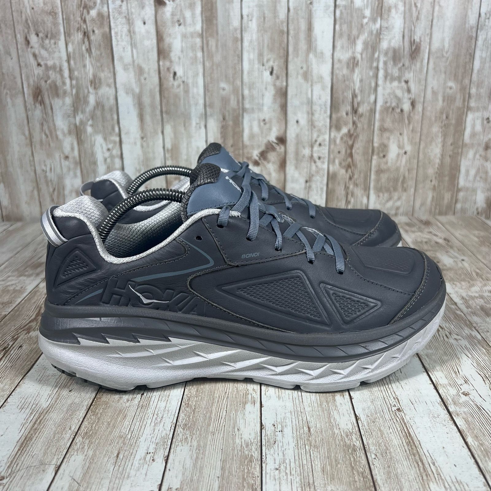 Hoka Hoka one one bondi leather gray Mens 10.5 Size US 10.5 / EU 43-44 - 1 Thumbnail