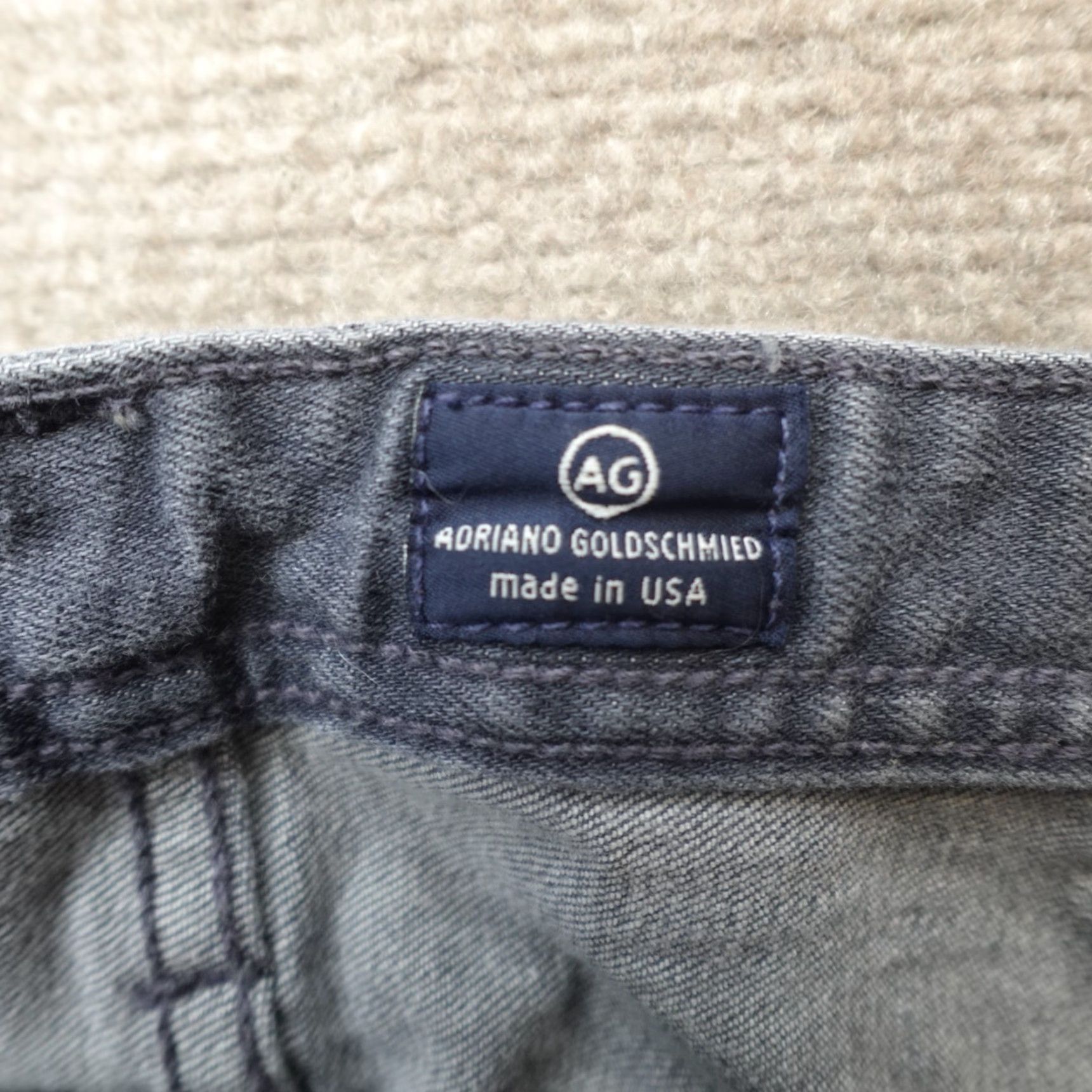 Vintage AG Adriano Goldschmied Jeans 36 Regular Inseam 35 Gray Blue The Dylan Straight Jeans Mens Size US 36 / EU 52 - 7 Thumbnail