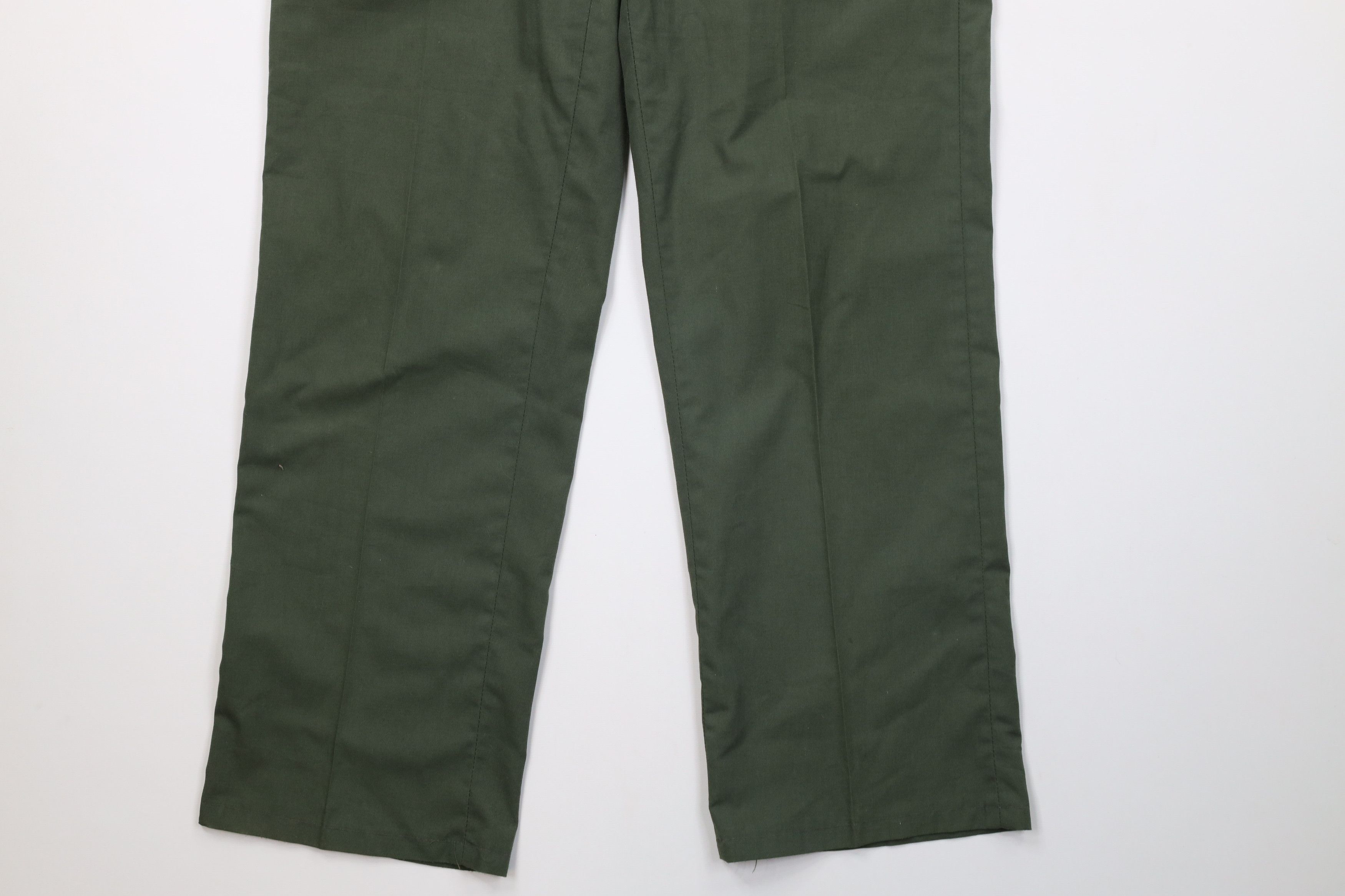 Vintage Vintage 60s Streetwear Wide Leg Chino Pants Green USA Size US 34 / EU 50 - 4 Thumbnail