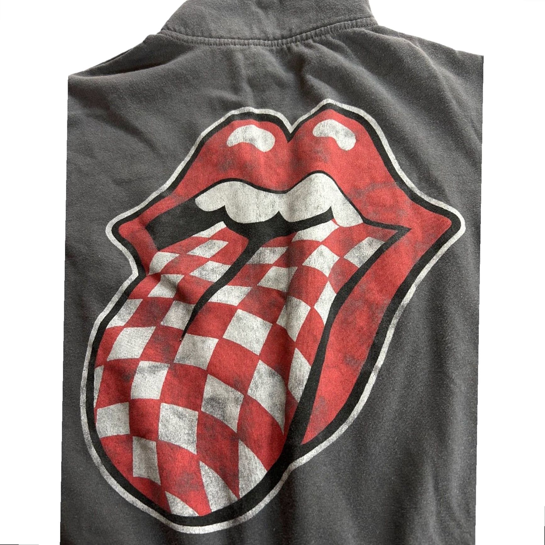 Vintage VINTAGE Rolling Stones Womens Pullover Sweatshirt Crop Dark Gray M Medium Sweatshirt Size M / US 6-8 / IT 42-44 - 3 Thumbnail