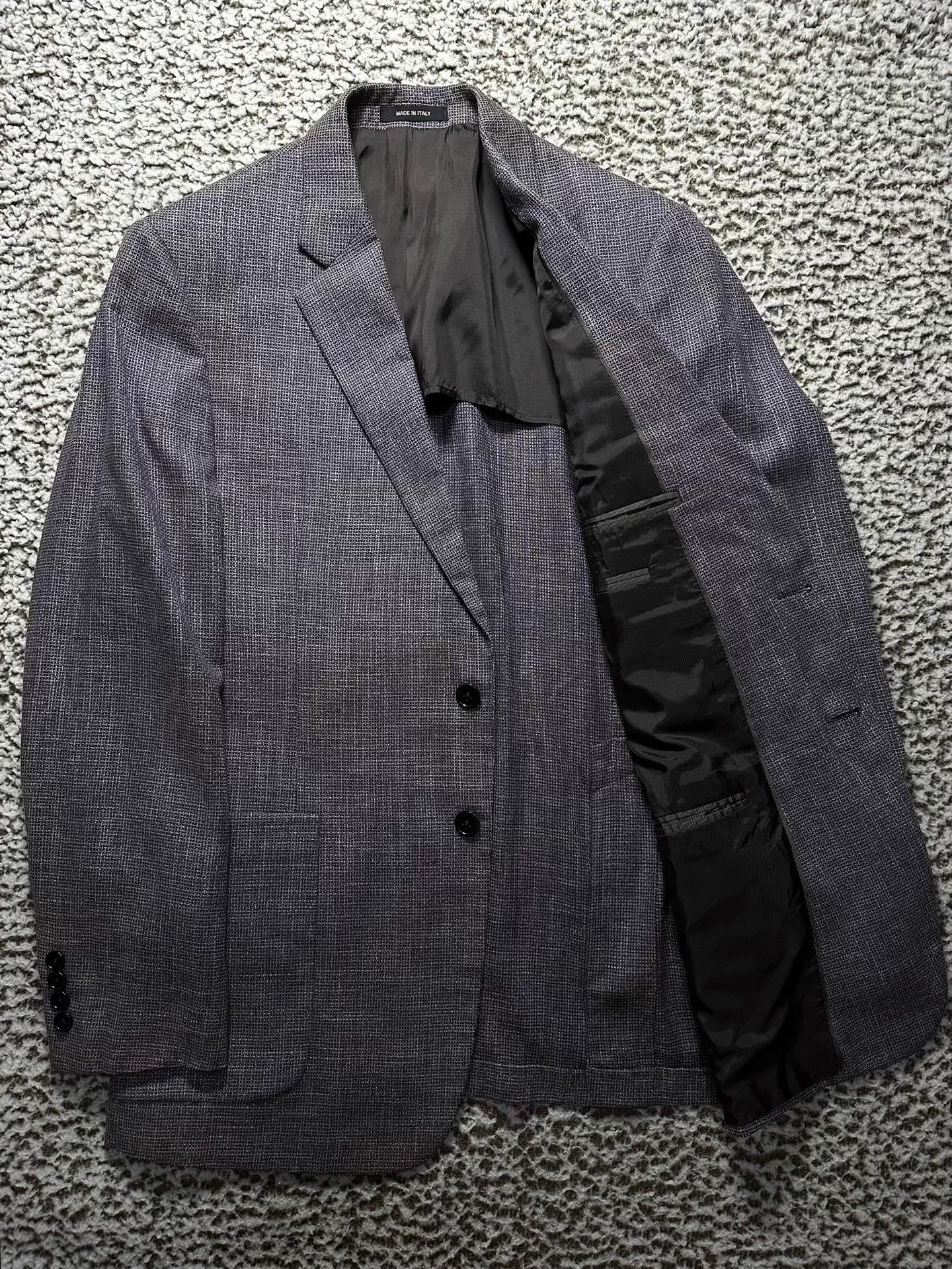 Giorgio Armani Armani Tonal Shifting Wool Blend Casual Blazer 48 Size 48S - 2 Thumbnail
