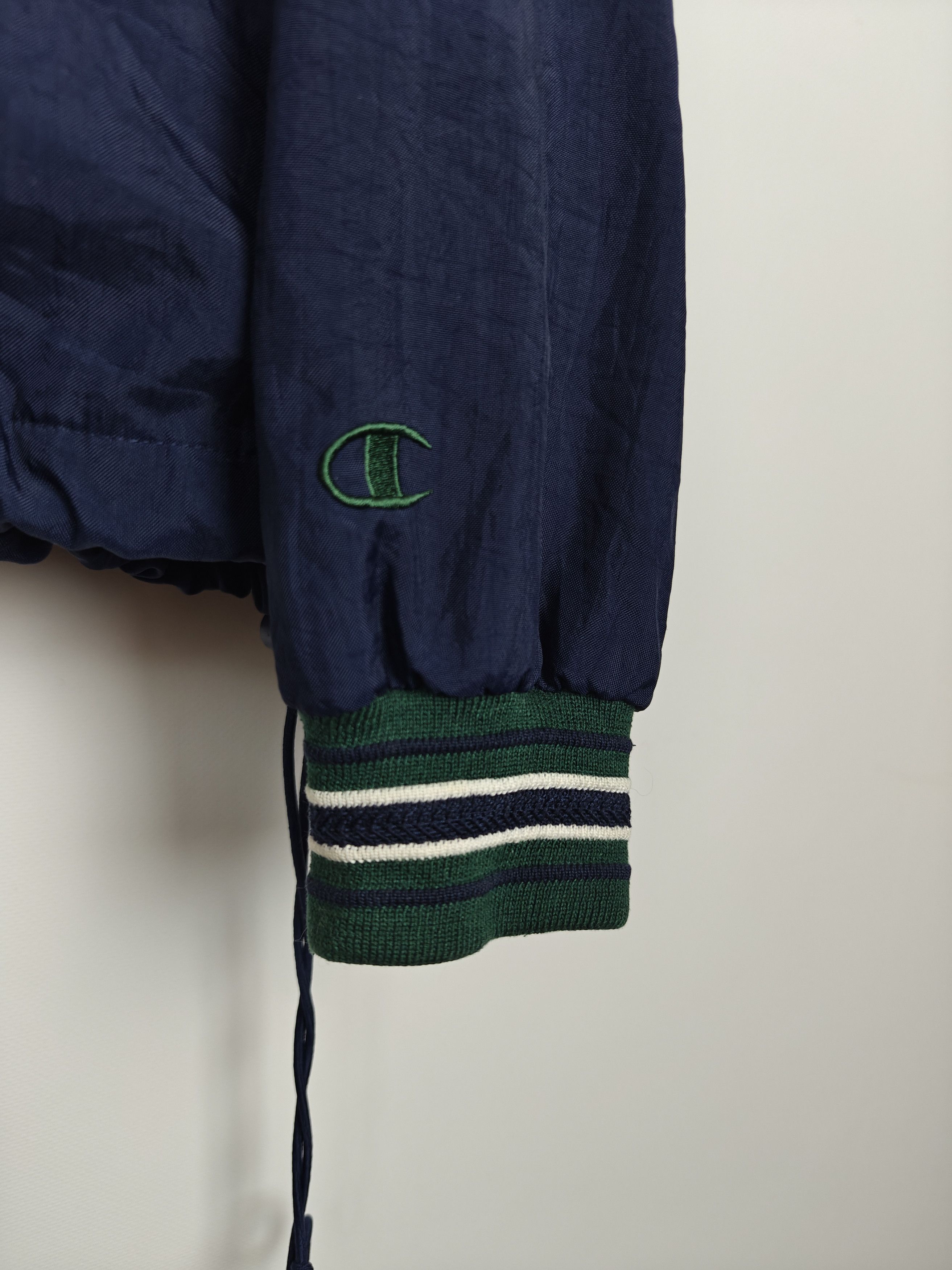 Champion Champion Jacket VTG 1/4 Zip Nylon Blue size XL Size US XL / EU 56 / 4 - 4 Thumbnail
